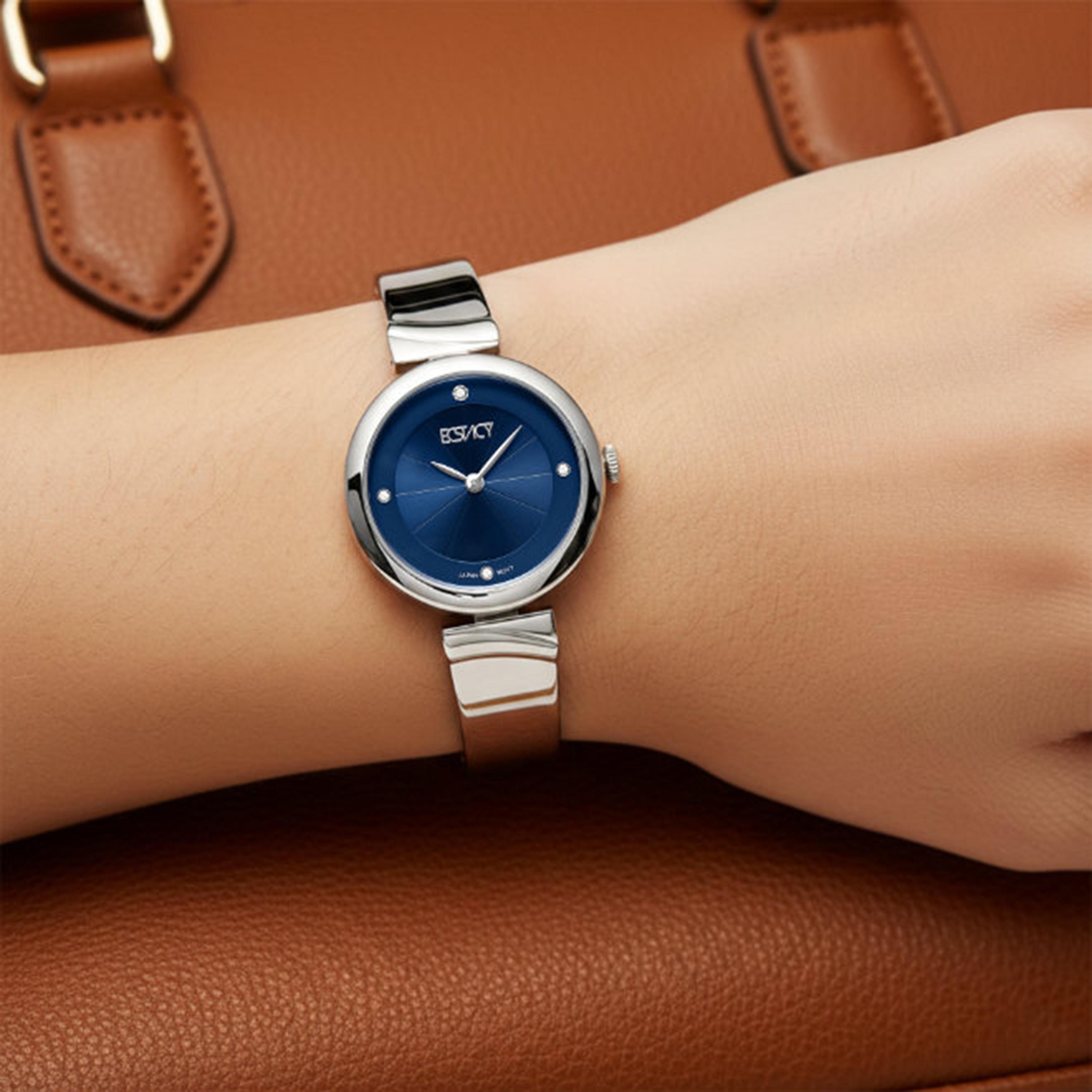 Ecstacy Women's 30MM Blue Analog Stainless Steel Watch | E25508-SBSN-women-watchesandjewellery-watches-image-8