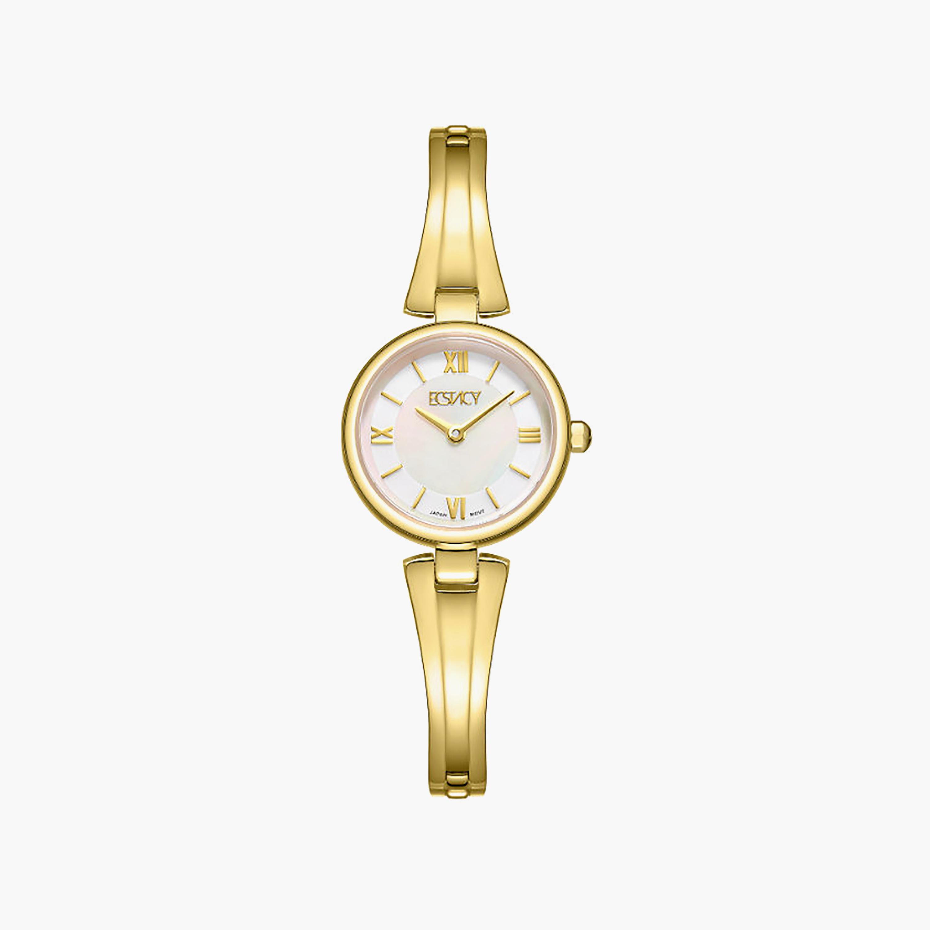 Ecstacy Women's 24MM Mother of Pearl Analog Stainless Steel Watch | E25509-GBGM-women-watchesandjewellery-watches-image-1