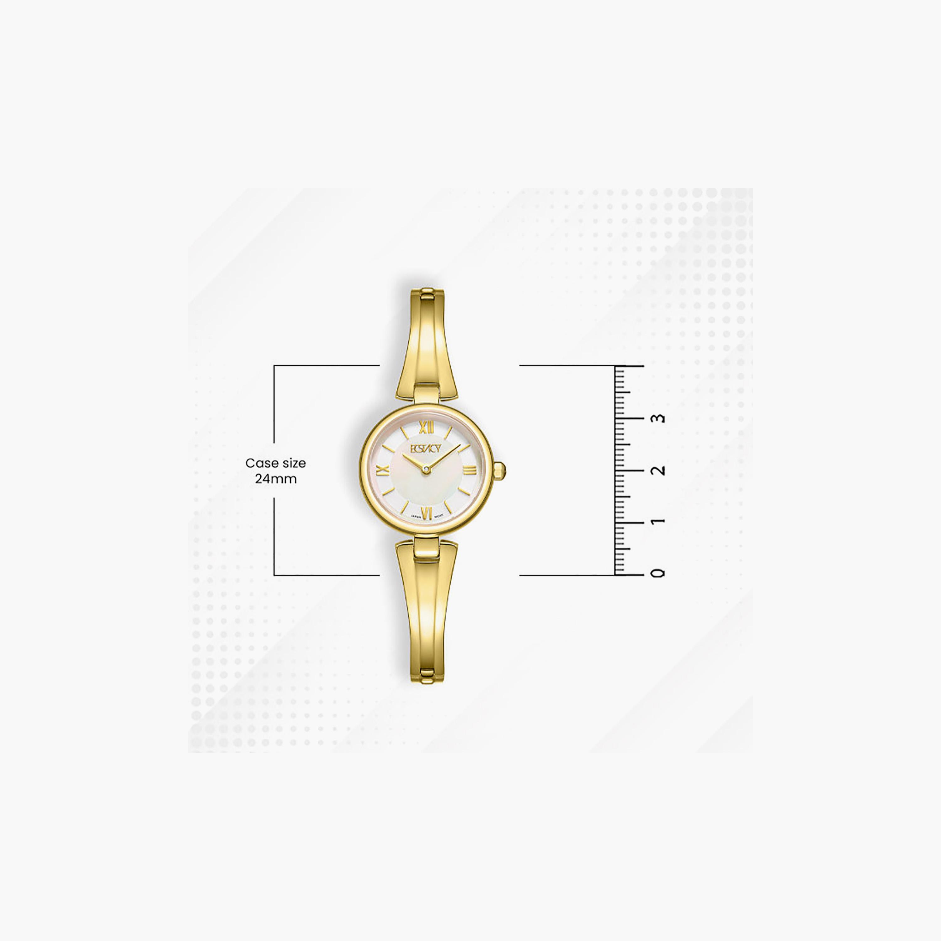 Ecstacy Women's 24MM Mother of Pearl Analog Stainless Steel Watch | E25509-GBGM-women-watchesandjewellery-watches-image-4