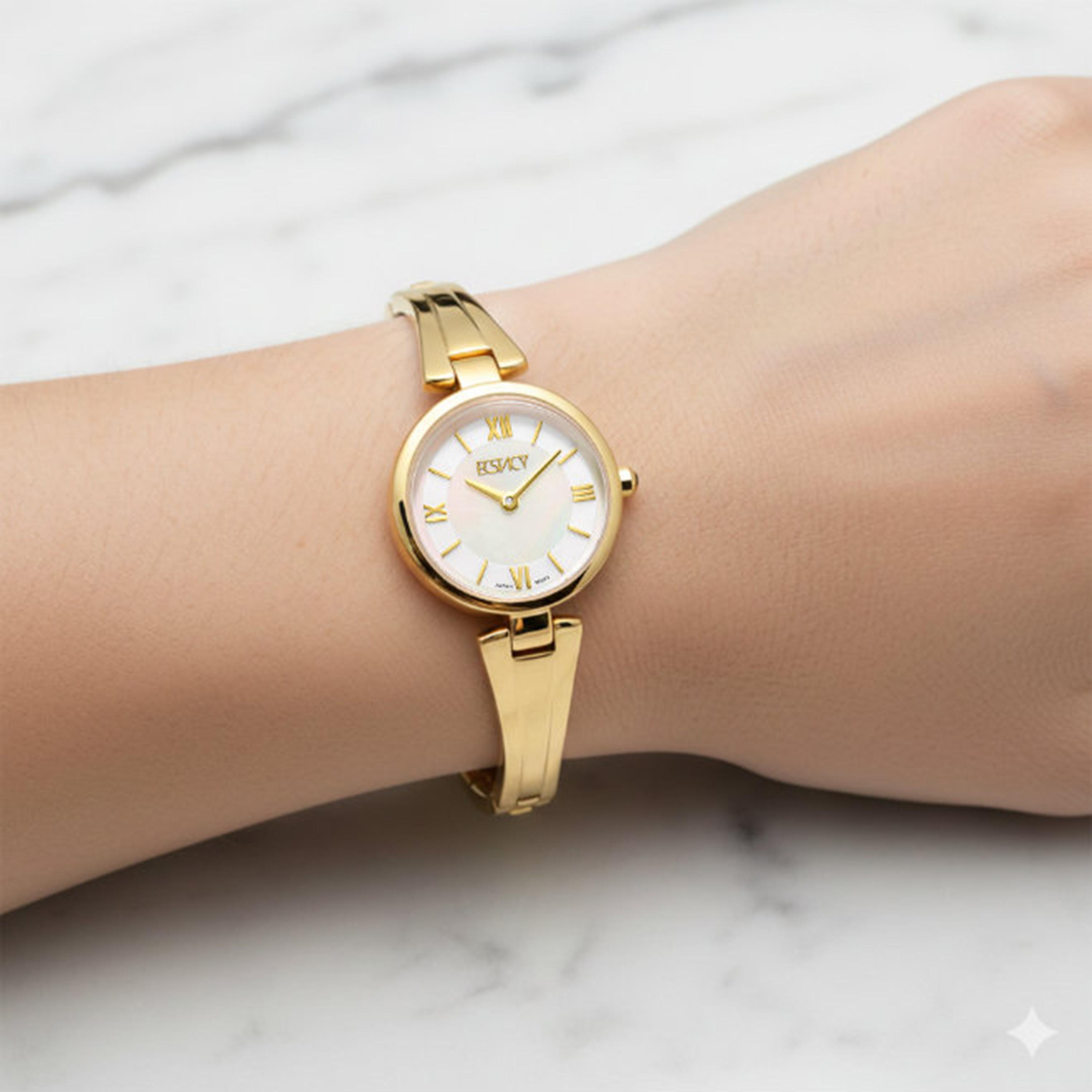 Ecstacy Women's 24MM Mother of Pearl Analog Stainless Steel Watch | E25509-GBGM-women-watchesandjewellery-watches-image-8