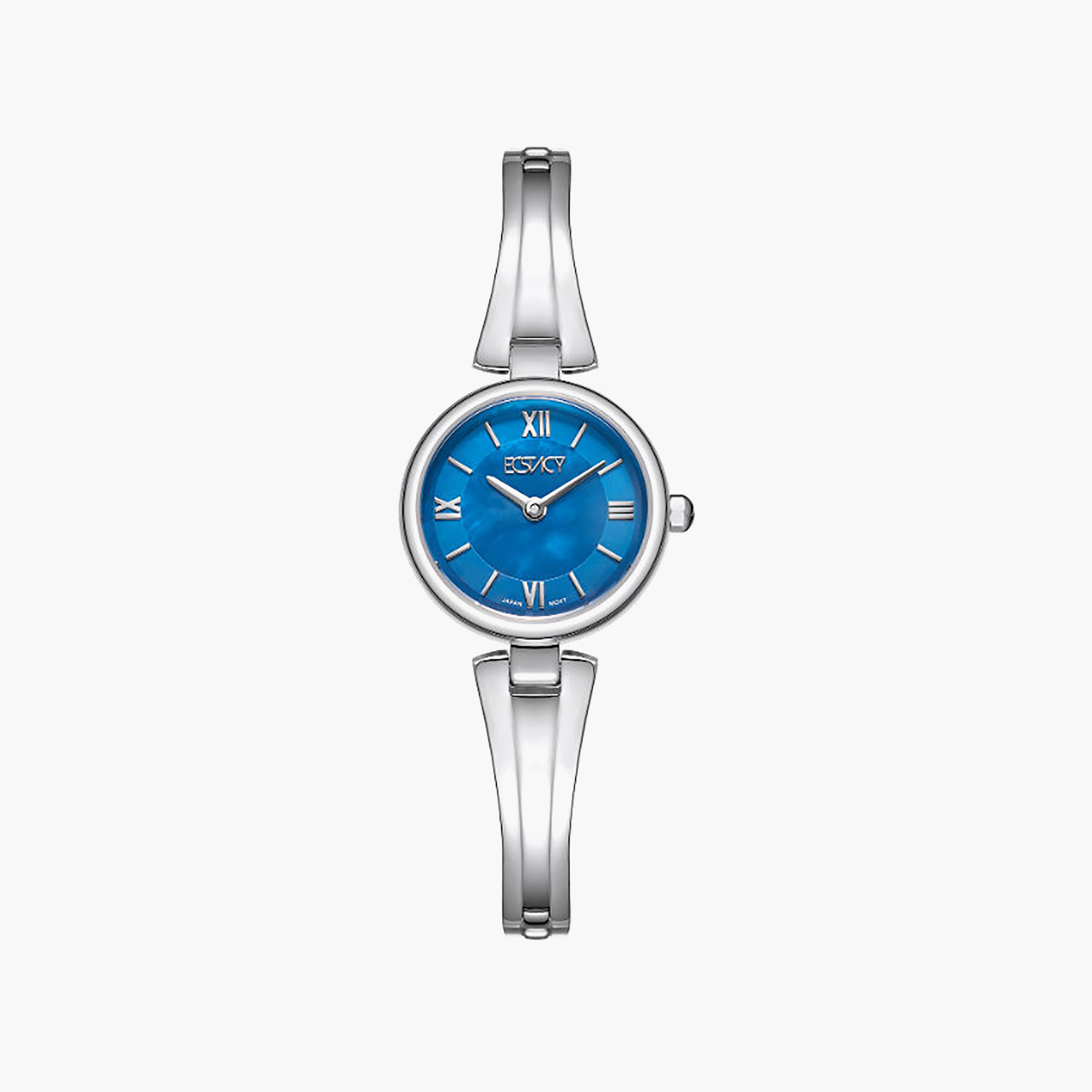 Ecstacy Women's 24MM Blue Analog Stainless Steel Watch | E25509-SBSMN-women-watchesandjewellery-watches-image-1