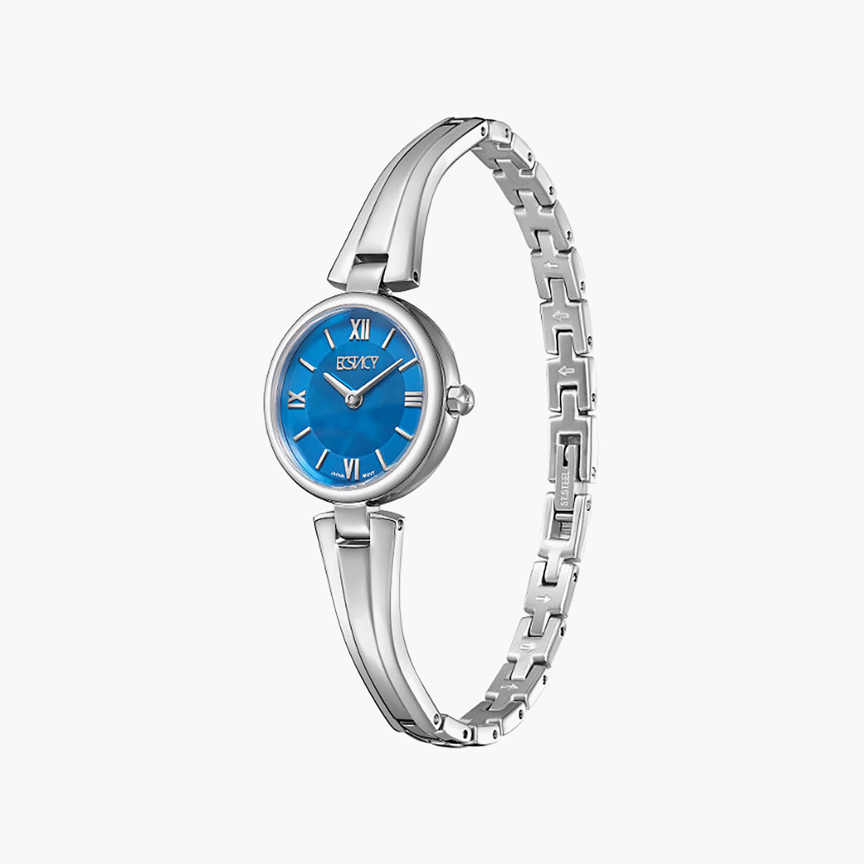 Ecstacy Women's 24MM Blue Analog Stainless Steel Watch | E25509-SBSMN-women-watchesandjewellery-watches-image-2