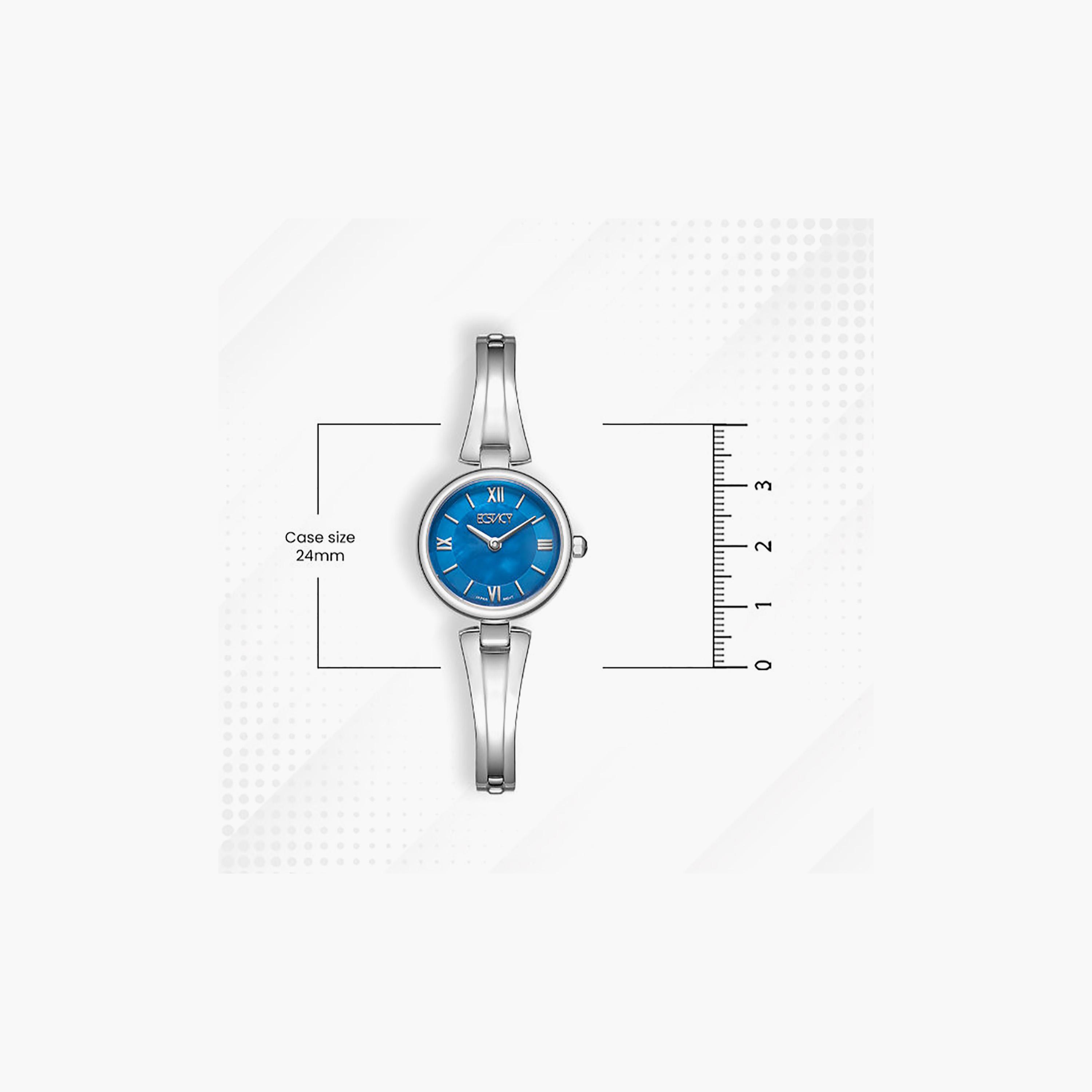 Ecstacy Women's 24MM Blue Analog Stainless Steel Watch | E25509-SBSMN-women-watchesandjewellery-watches-image-4