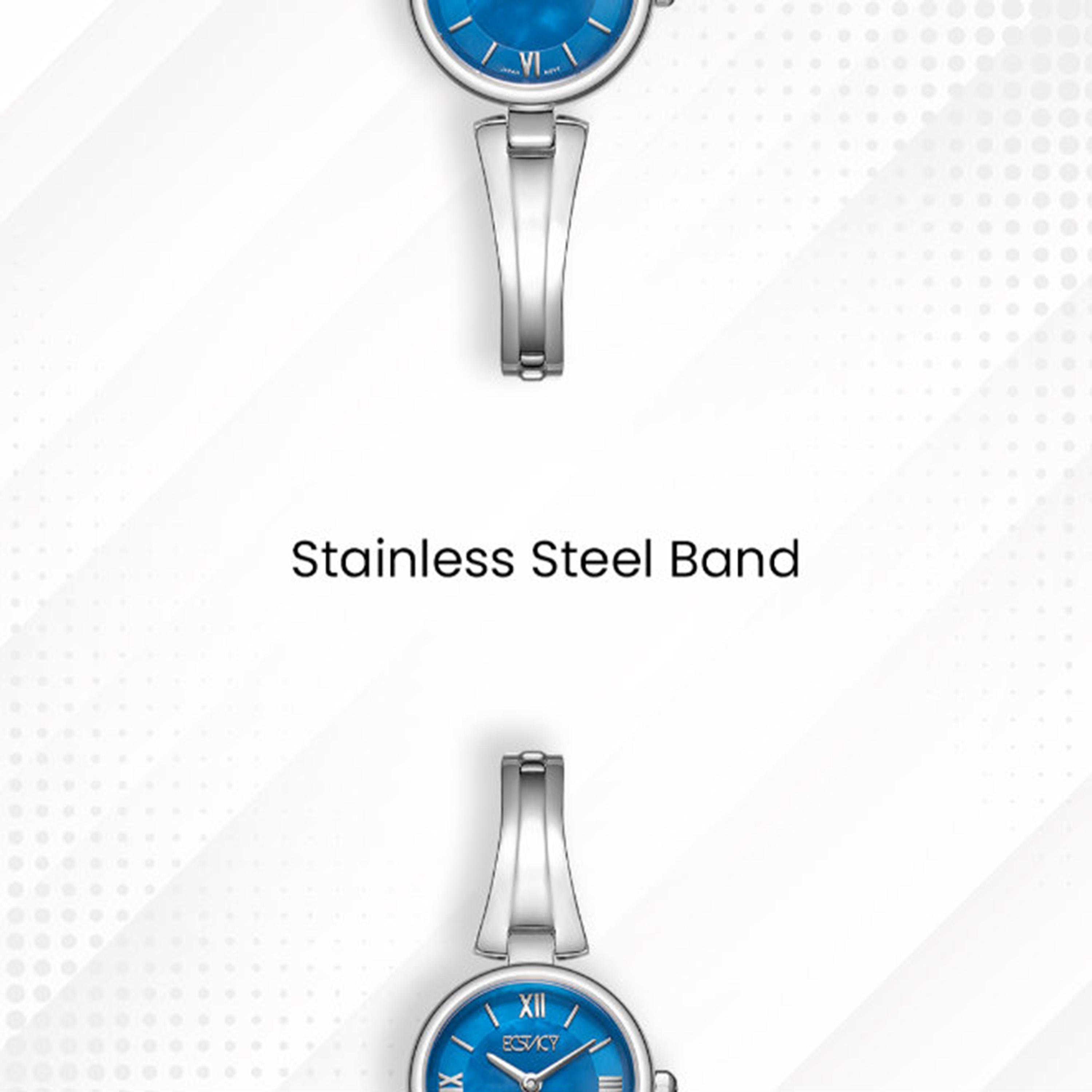 Ecstacy Women's 24MM Blue Analog Stainless Steel Watch | E25509-SBSMN-women-watchesandjewellery-watches-image-5