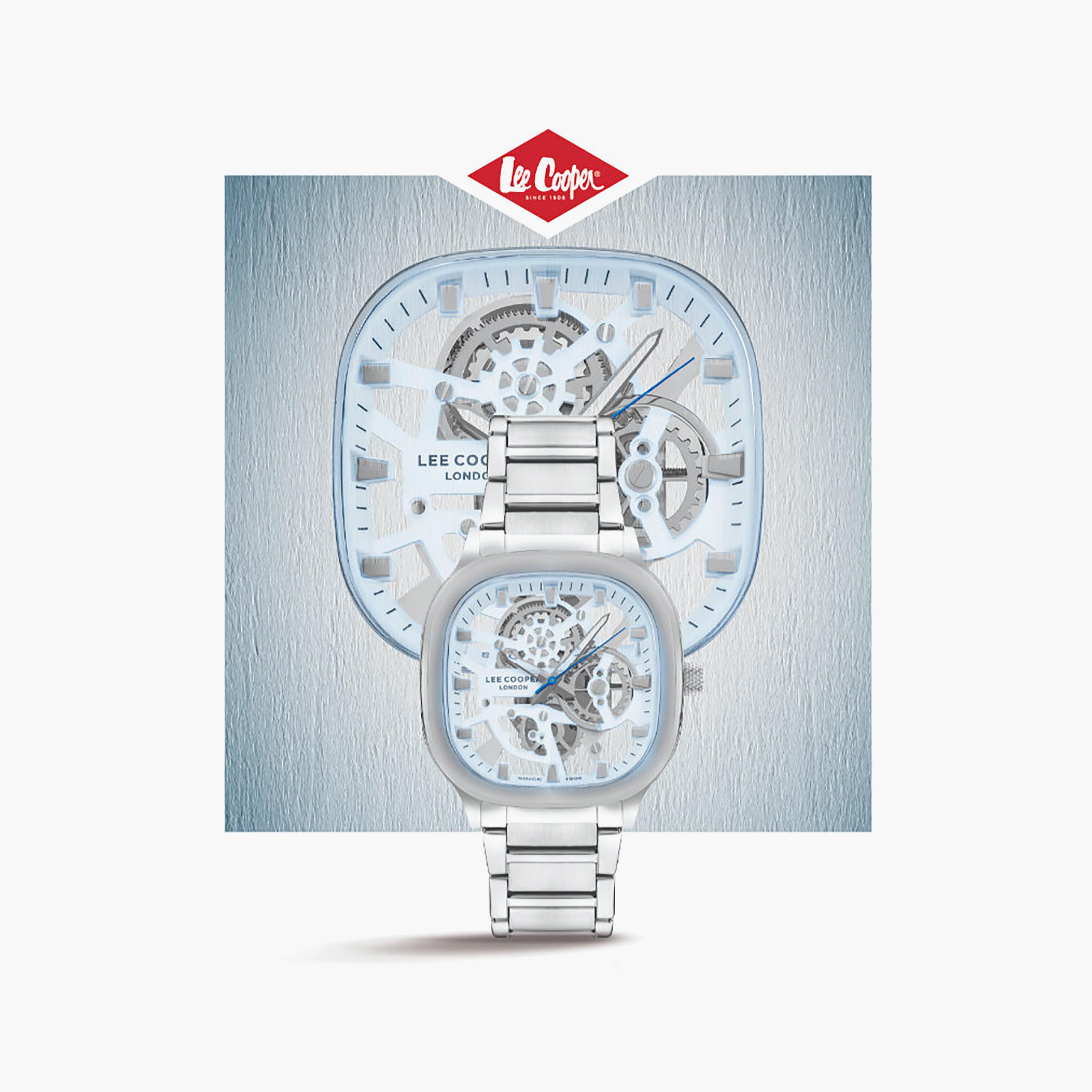 ساعة لي كوبر الرجالية المعدنية الميكانيكية الزرقاء مقاس 42 مم | LC07974.300-men-watchesandjewellery-watches-image-5