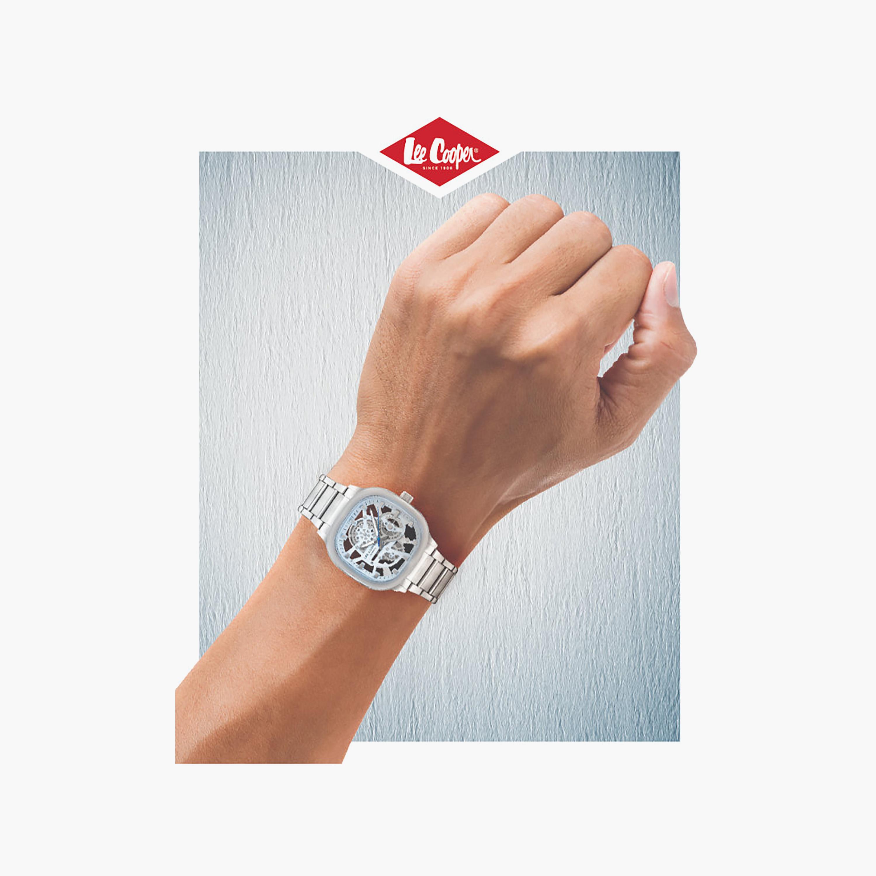 ساعة لي كوبر الرجالية المعدنية الميكانيكية الزرقاء مقاس 42 مم | LC07974.300-men-watchesandjewellery-watches-image-8