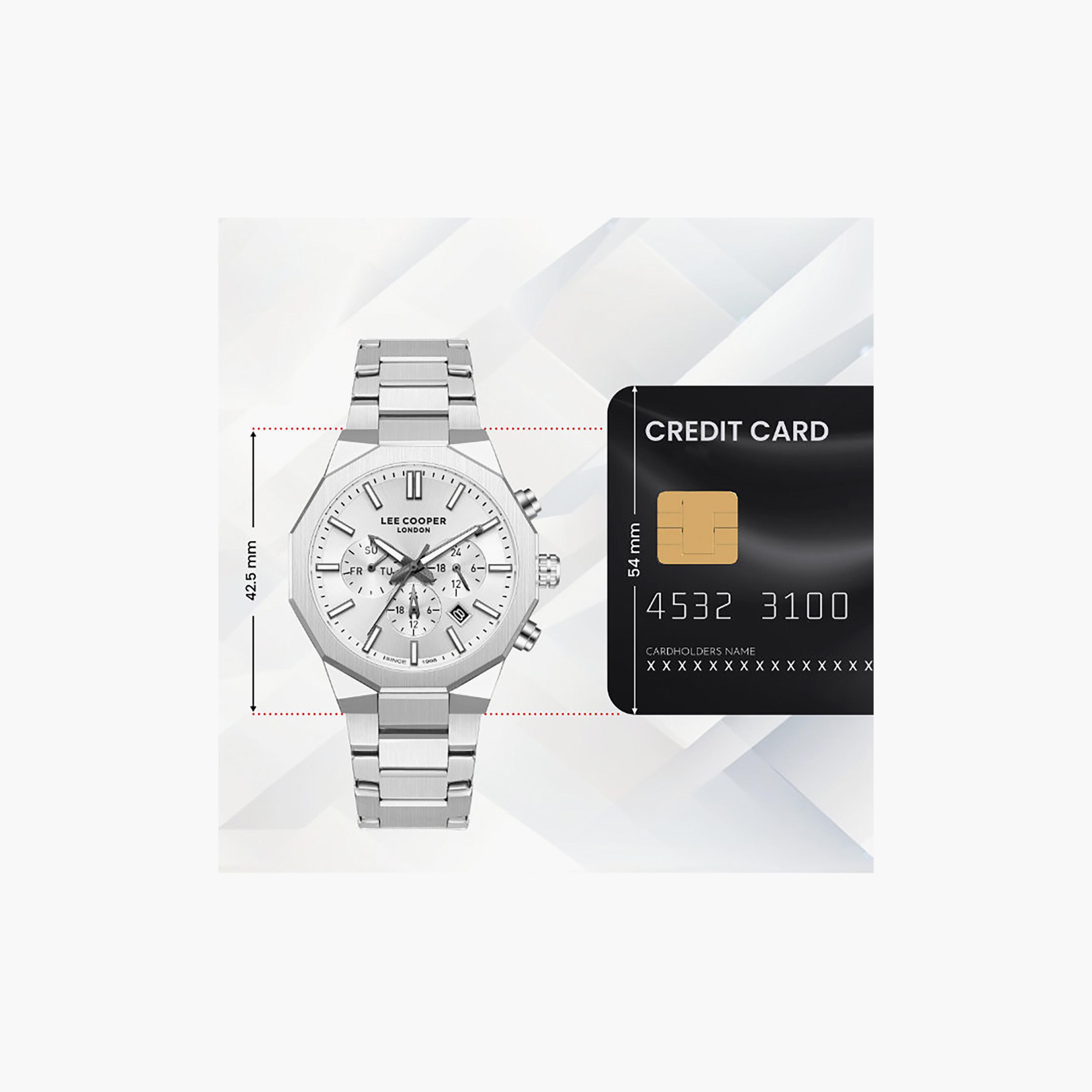 Lee Cooper Men's 43MM Silver Chronograph Metal Watch | LC08218.330-men-watchesandjewellery-watches-image-10