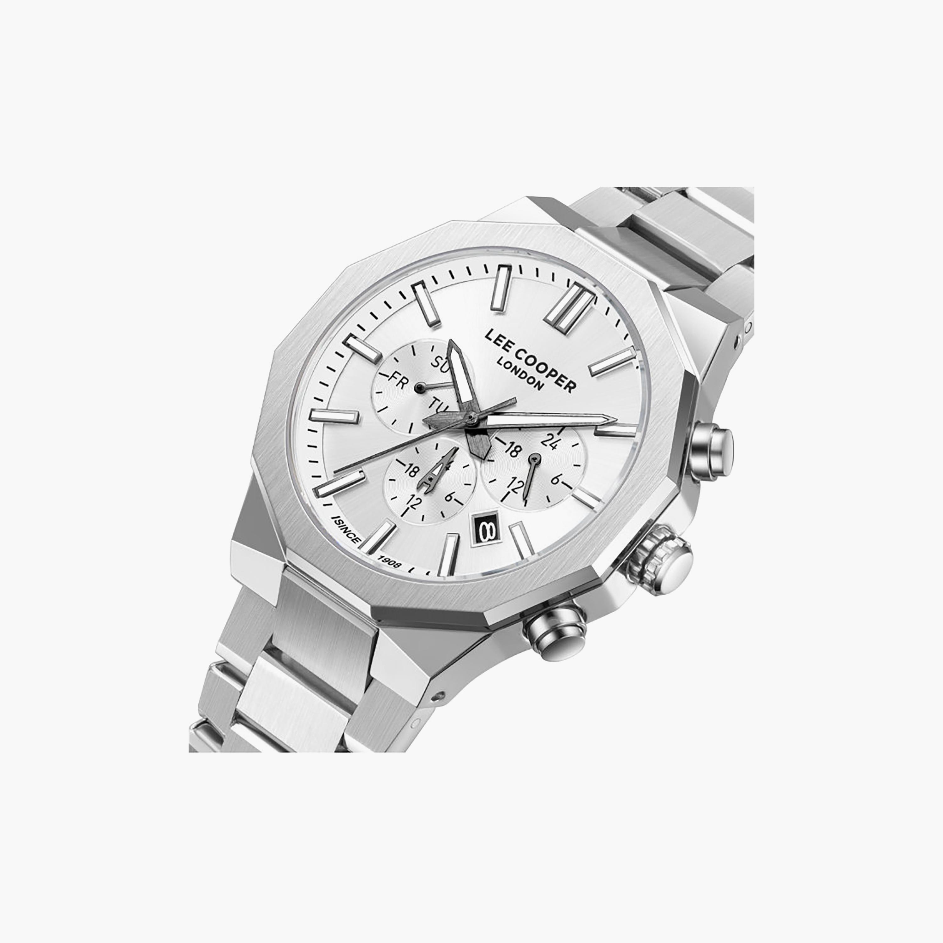 Lee Cooper Men's 43MM Silver Chronograph Metal Watch | LC08218.330-men-watchesandjewellery-watches-image-6