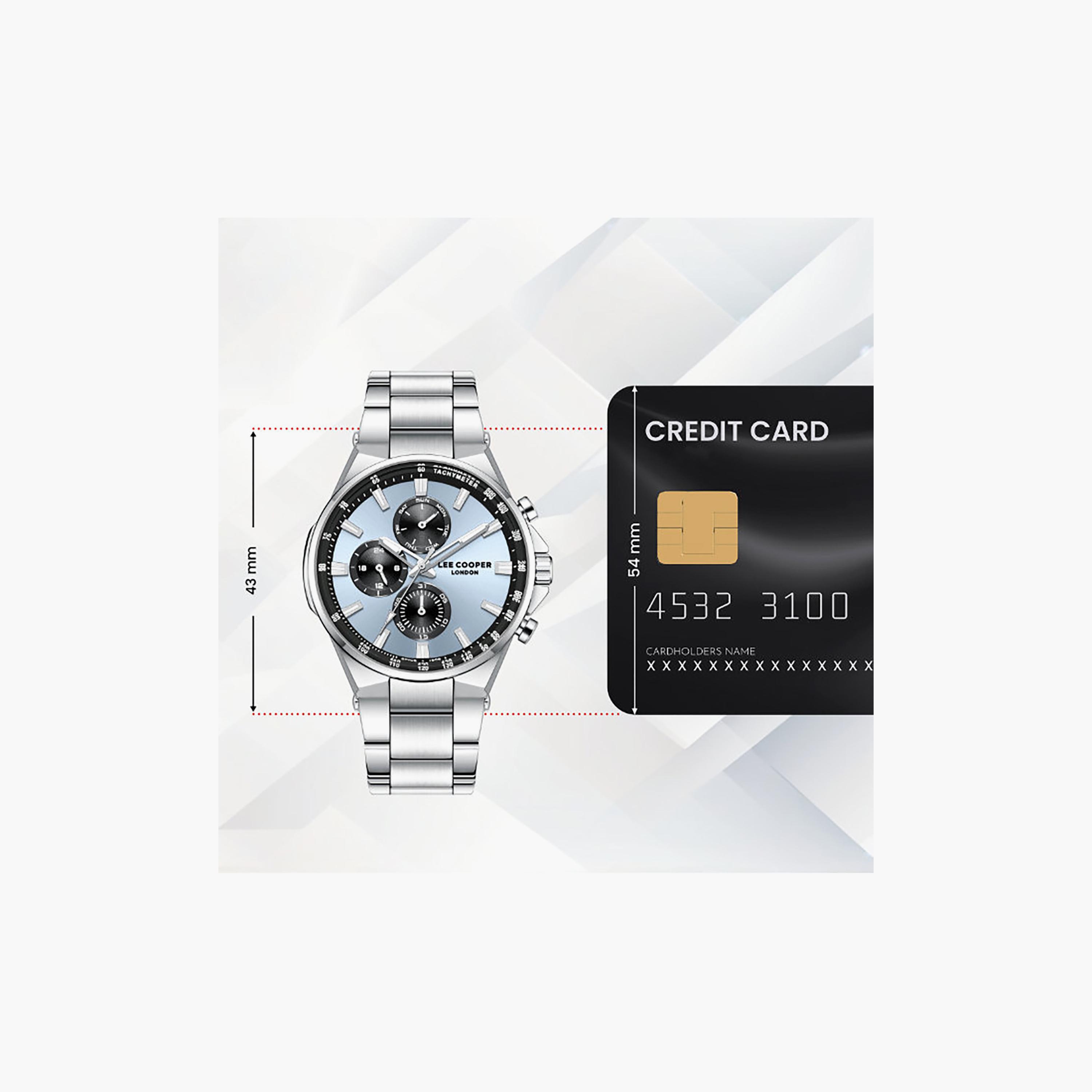 Lee Cooper Men's 26MM Silver Chronograph Metal Watch | LC08219.300-men-watchesandjewellery-watches-image-10