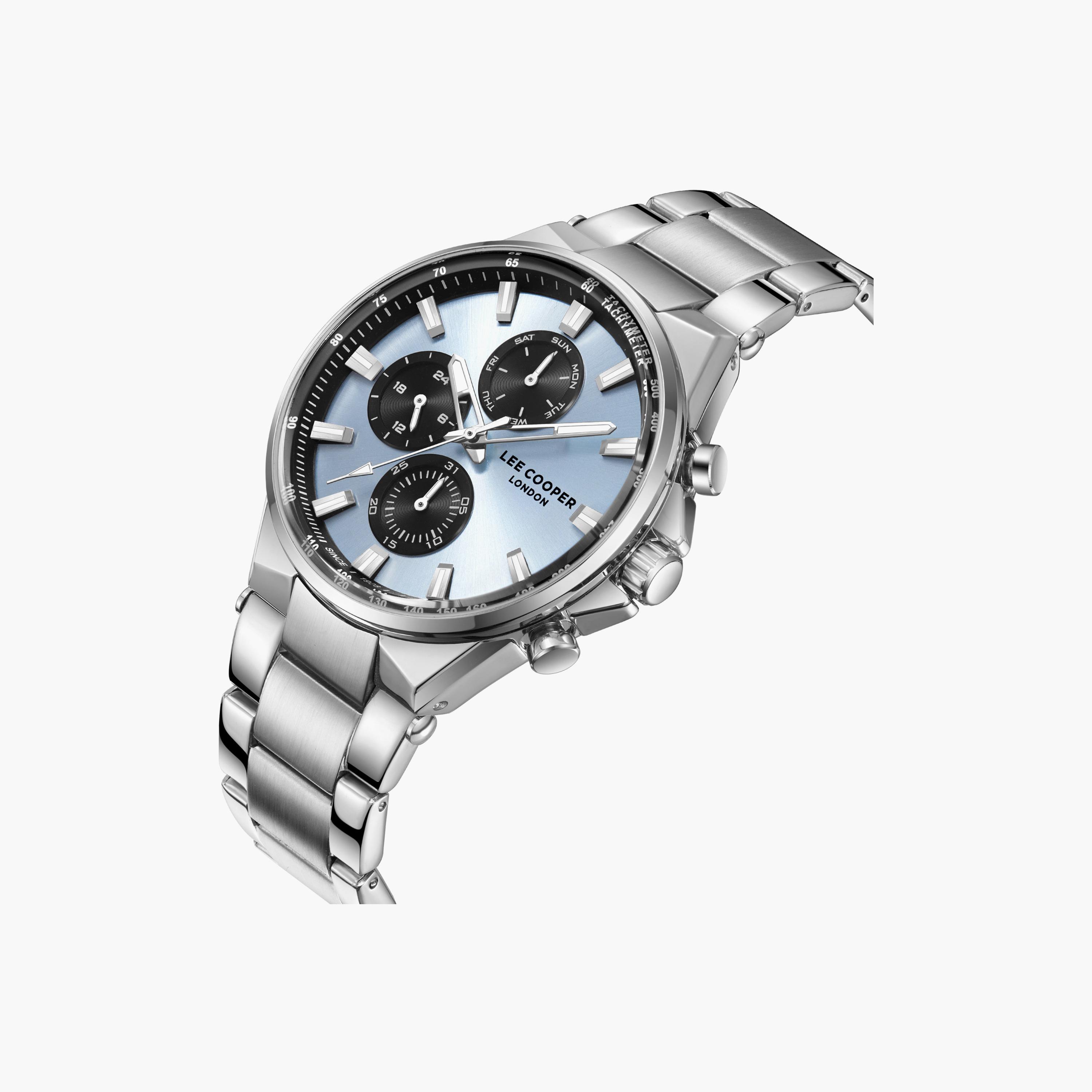 Lee Cooper Men's 26MM Silver Chronograph Metal Watch | LC08219.300-men-watchesandjewellery-watches-image-3