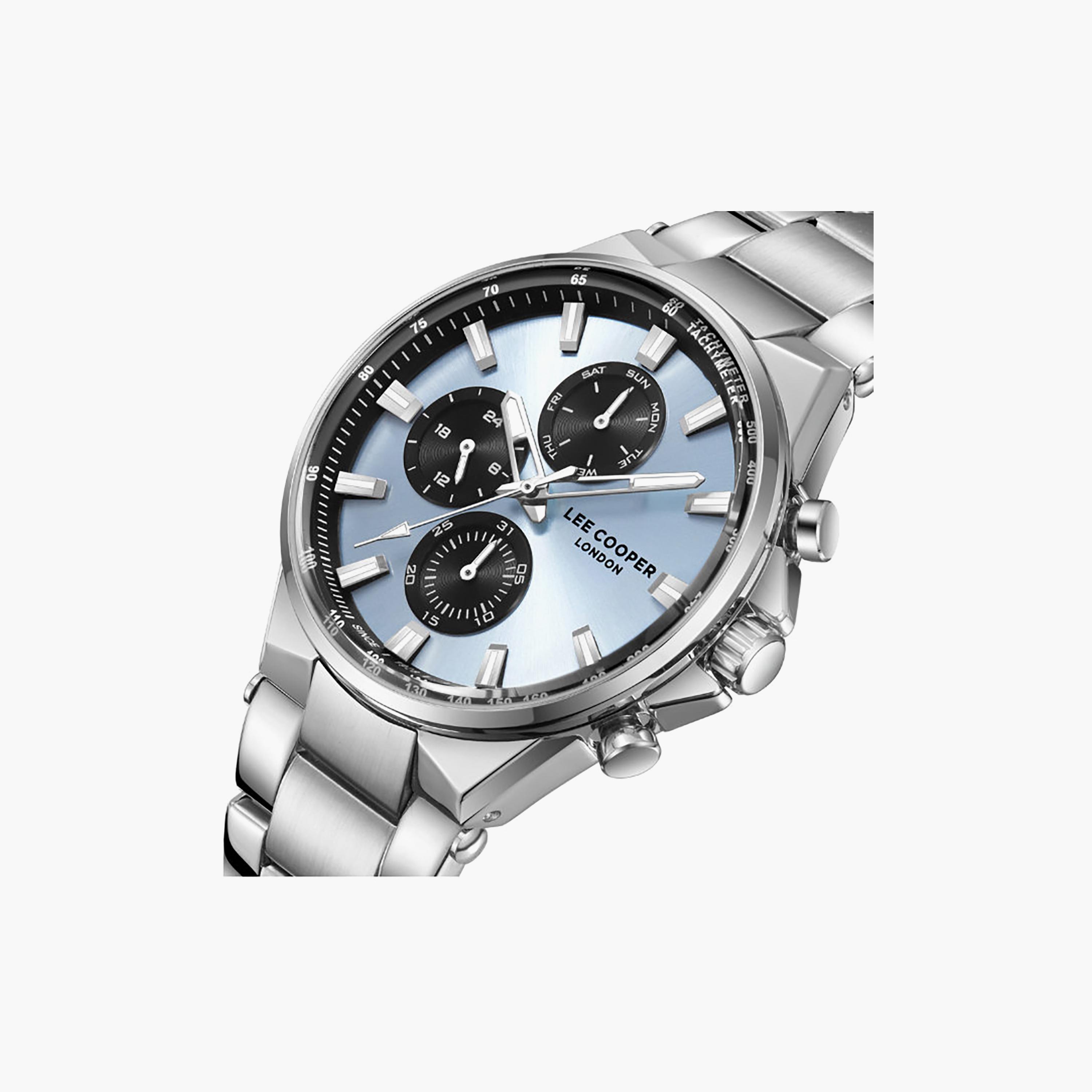 Lee Cooper Men's 26MM Silver Chronograph Metal Watch | LC08219.300-men-watchesandjewellery-watches-image-6