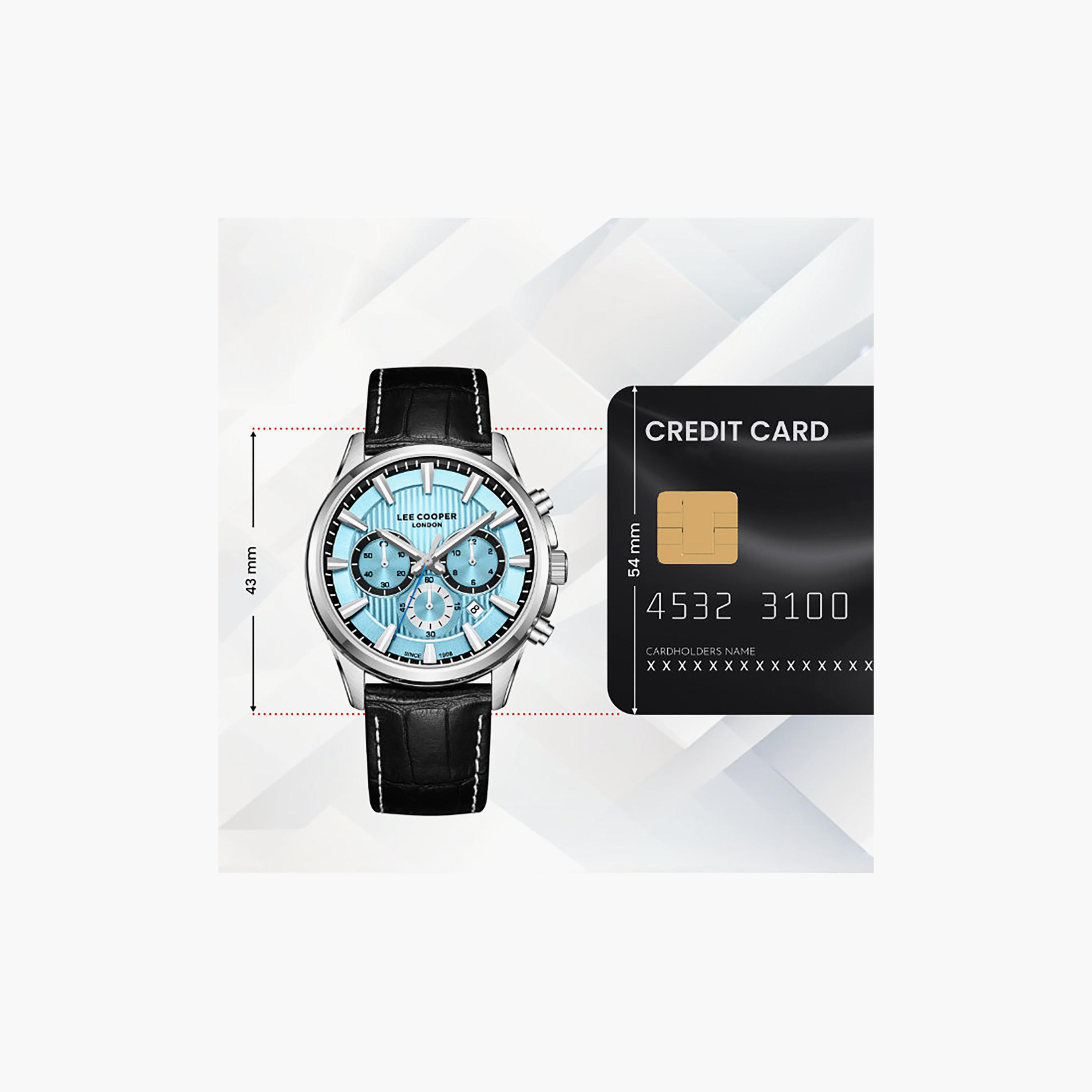 Lee Cooper Men's 23MM Black Chronograph Leather Watch | LC08239.301-men-watchesandjewellery-watches-image-10