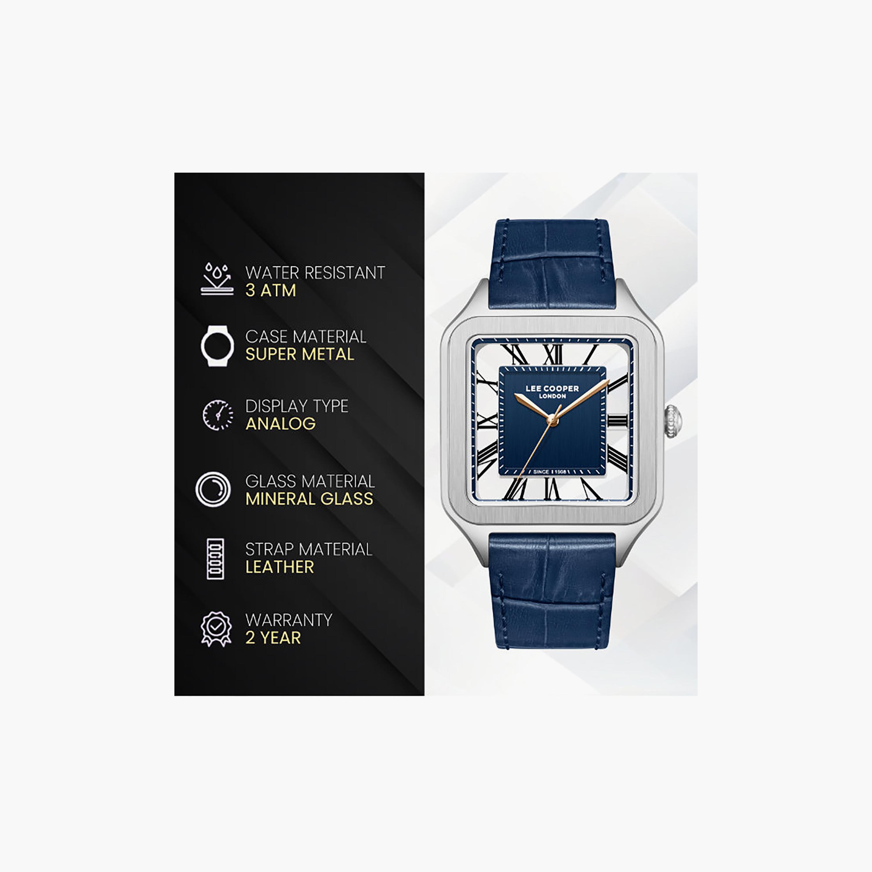 Lee Cooper Women's 30MM Blue Analog Leather Watch | LC08277.399-women-watchesandjewellery-watches-image-9