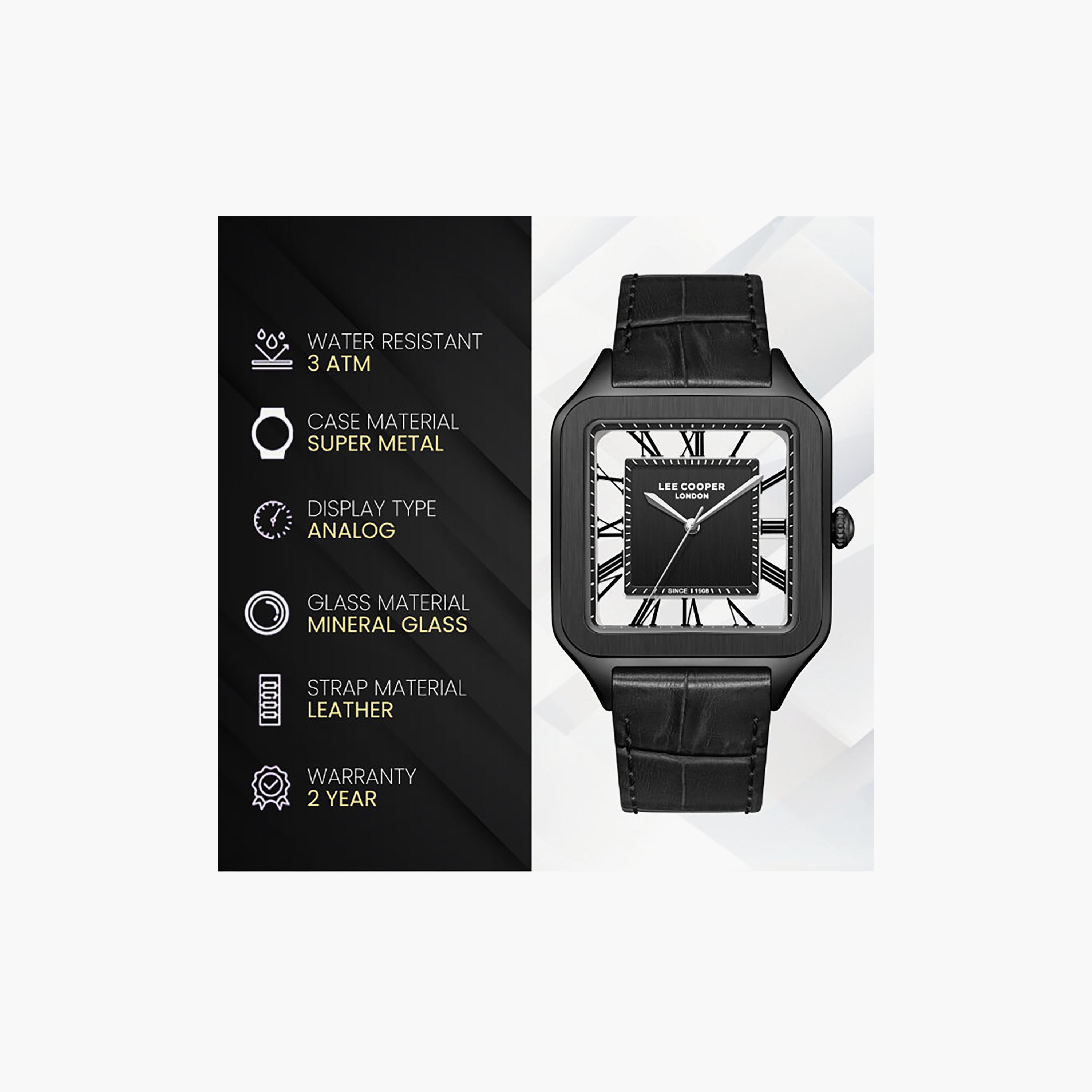 Lee Cooper Women's 21MM Black Analog Leather Watch | LC08277.651-women-watchesandjewellery-watches-image-9