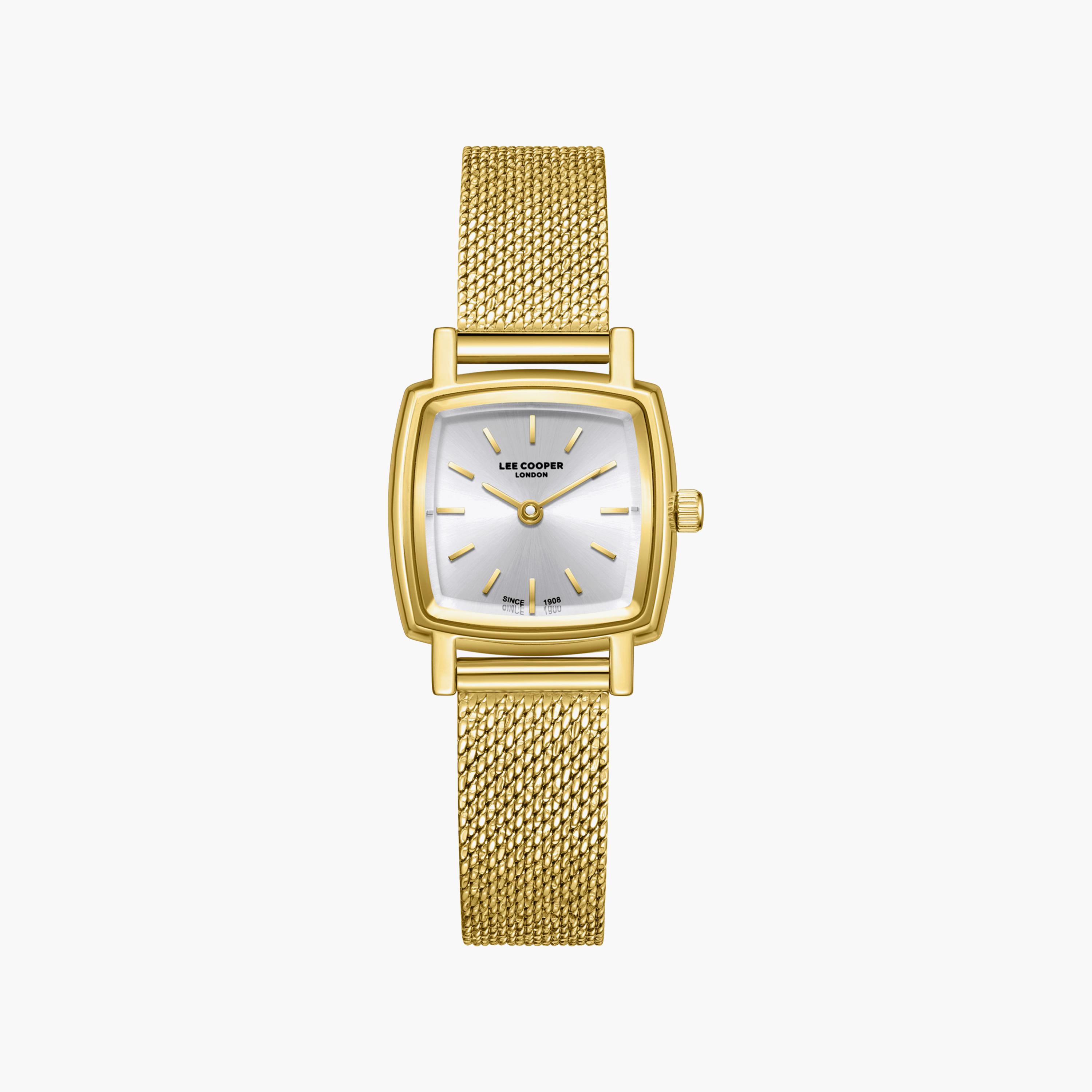 Lee Cooper Women's 21MM Gold Analog Mesh Watch | LC08280.130-women-watchesandjewellery-watches-image-1