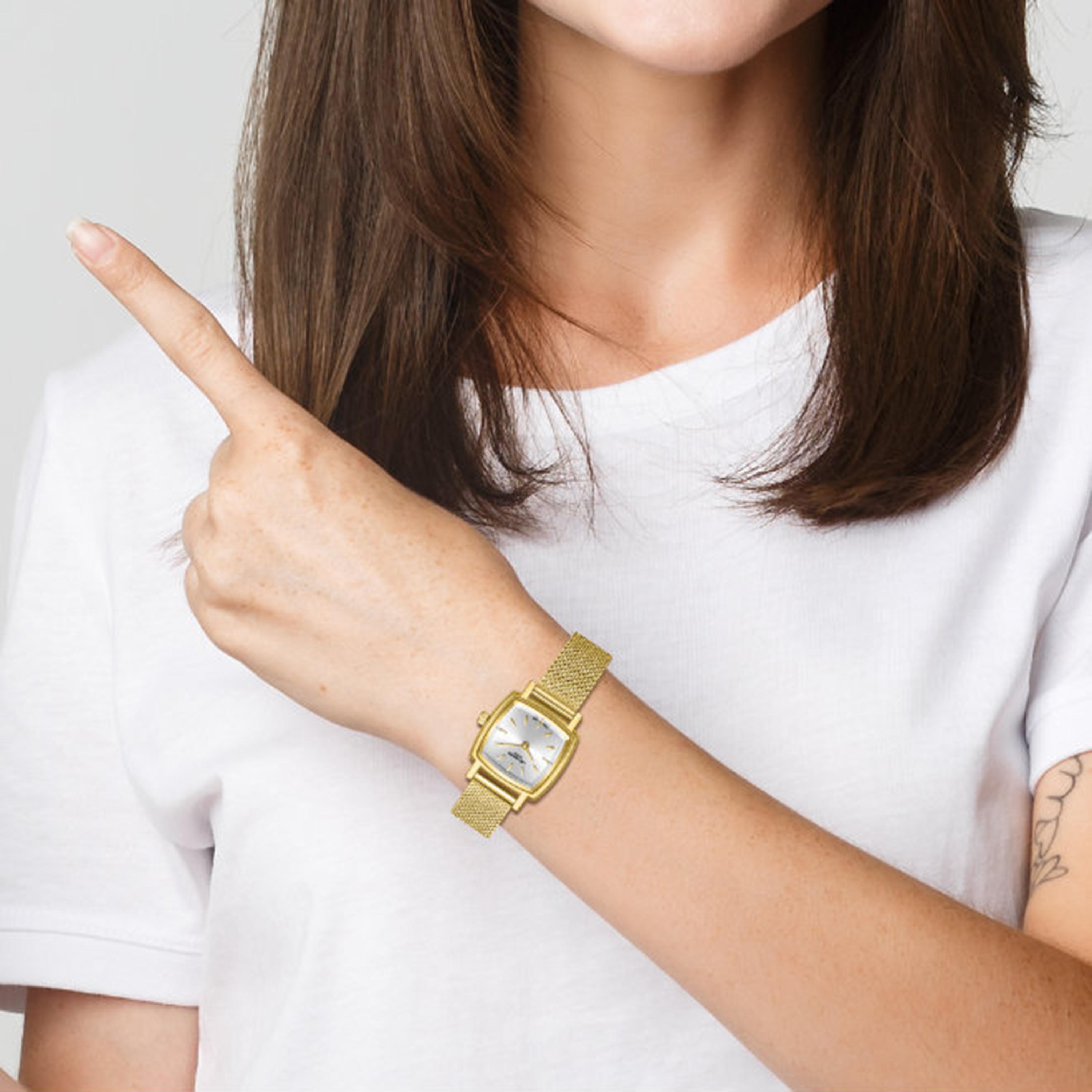Lee Cooper Women's 21MM Gold Analog Mesh Watch | LC08280.130-women-watchesandjewellery-watches-image-2
