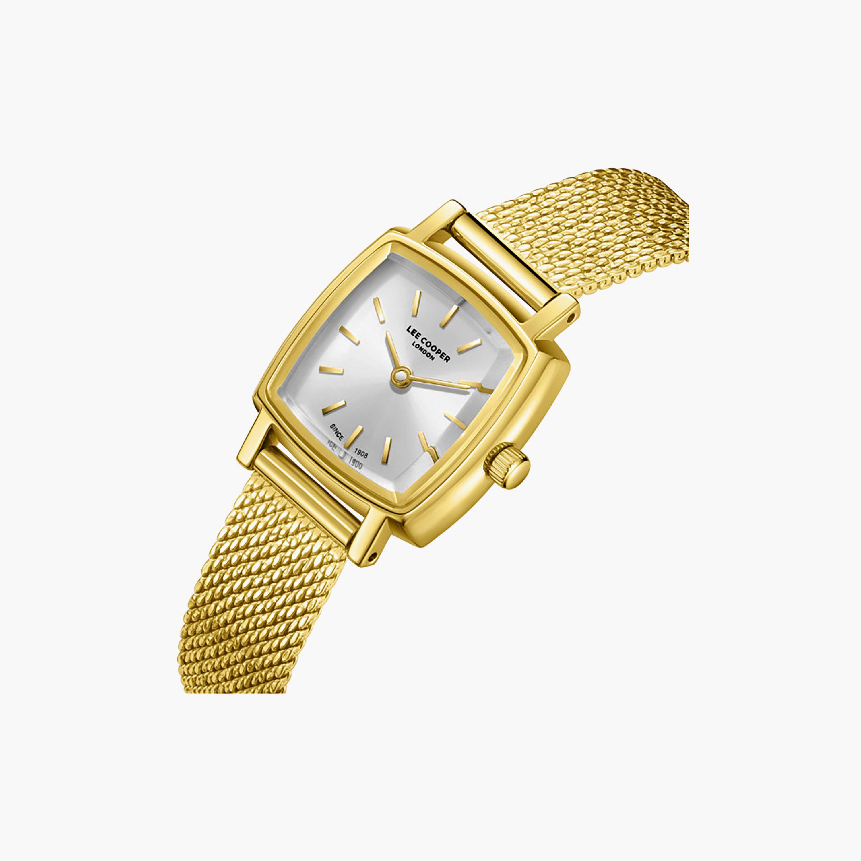 Lee Cooper Women's 21MM Gold Analog Mesh Watch | LC08280.130-women-watchesandjewellery-watches-image-6