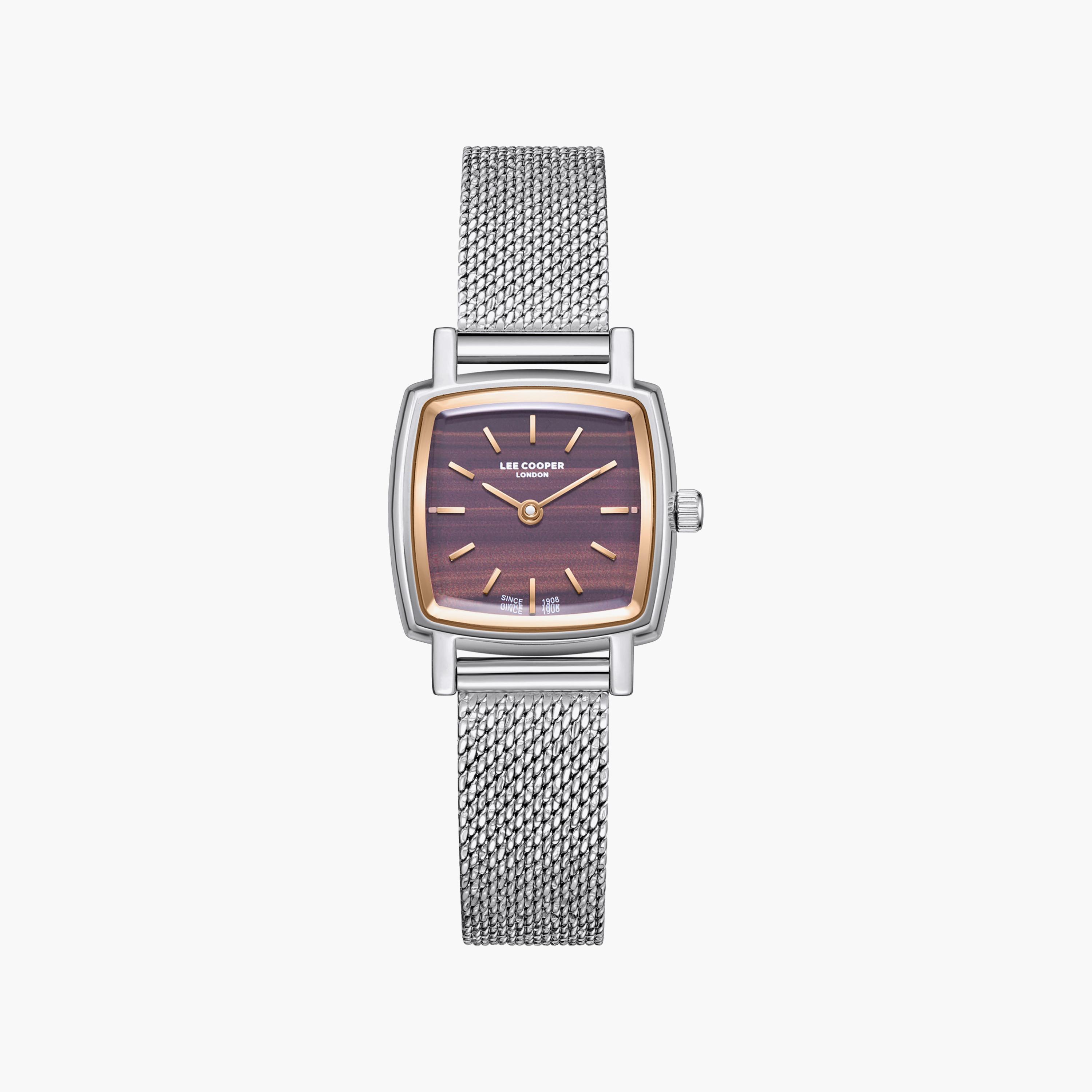 Lee Cooper Women's 23MM Silver Analog Mesh Watch | LC08280.540-women-watchesandjewellery-watches-image-1