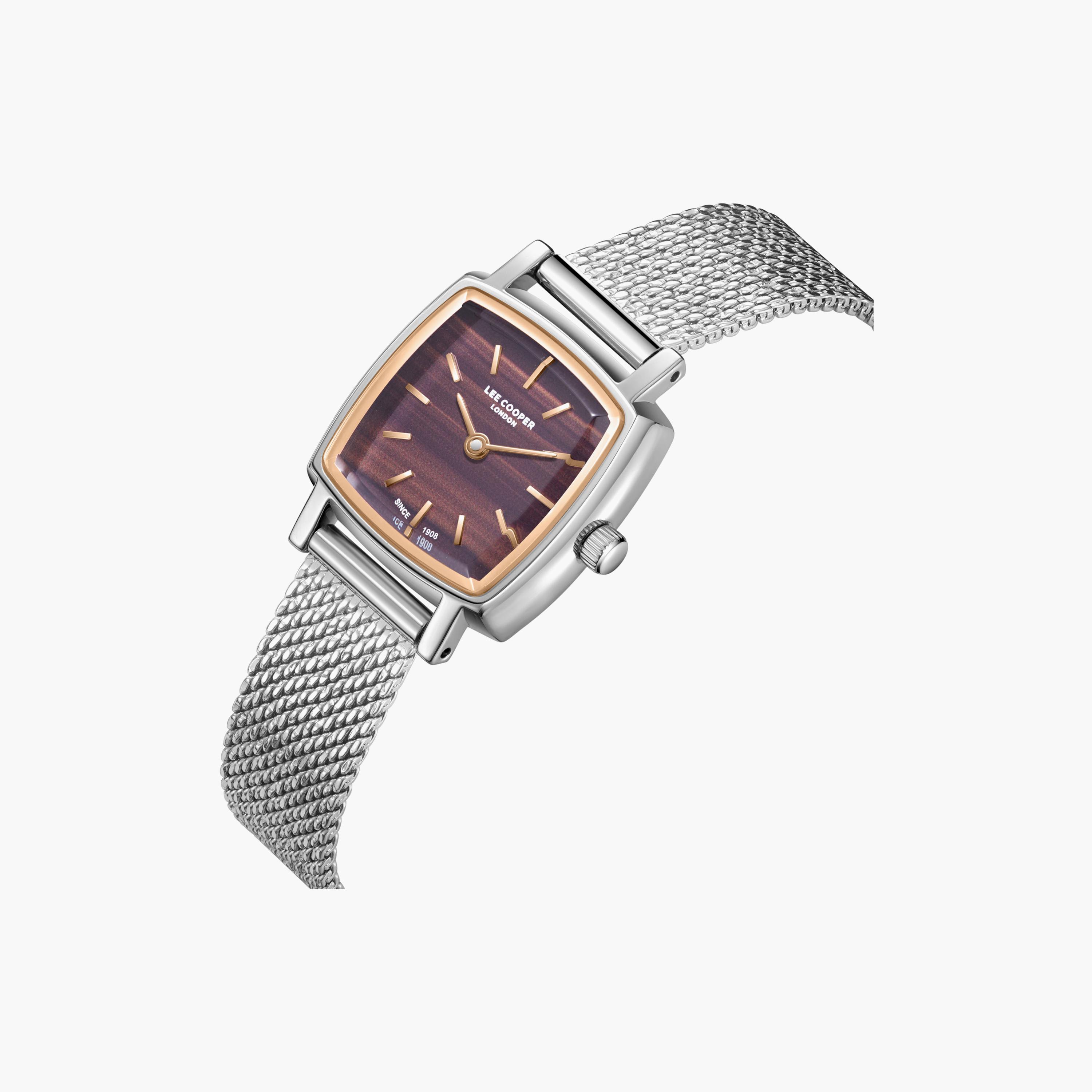 Lee Cooper Women's 23MM Silver Analog Mesh Watch | LC08280.540-women-watchesandjewellery-watches-image-3