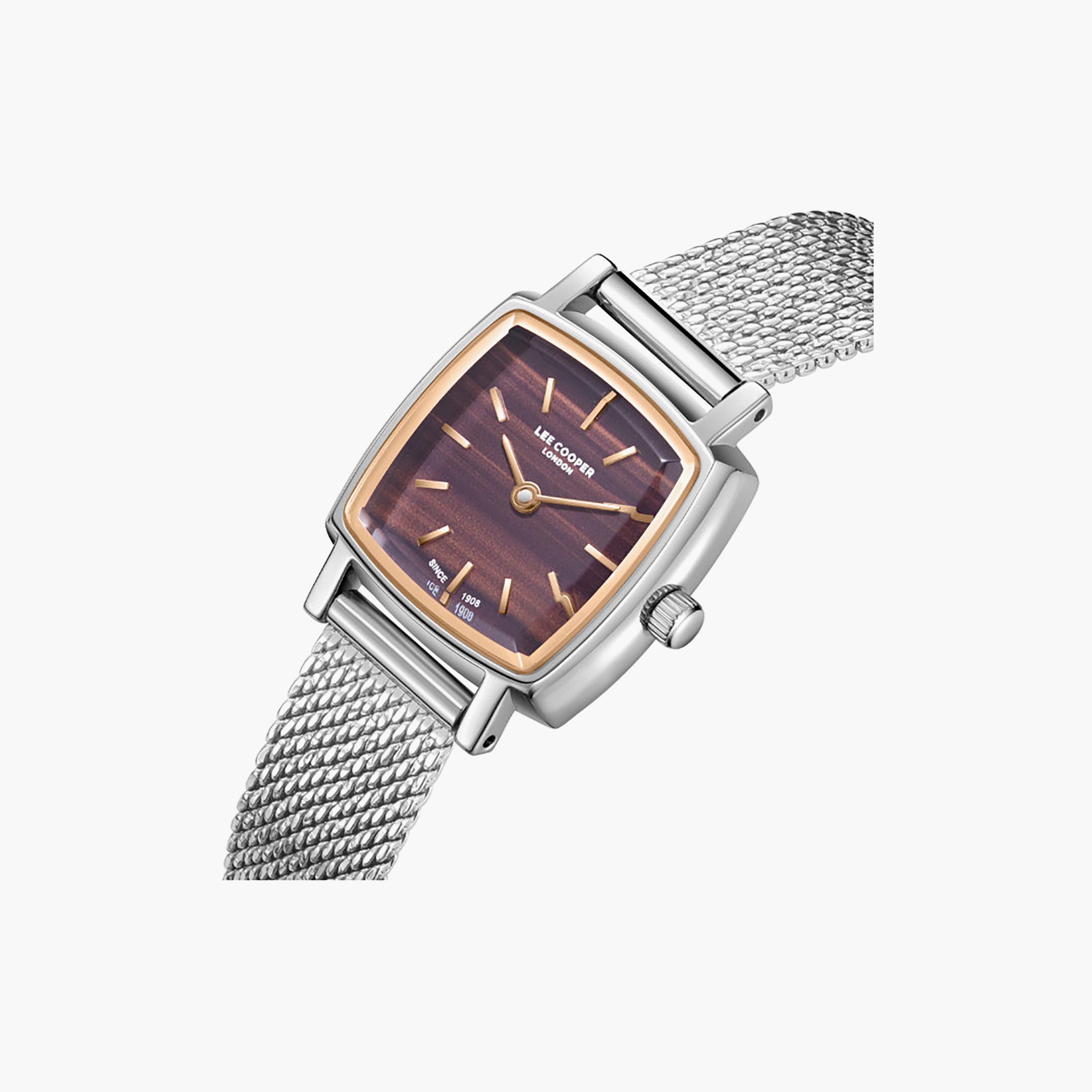 Lee Cooper Women's 23MM Silver Analog Mesh Watch | LC08280.540-women-watchesandjewellery-watches-image-6