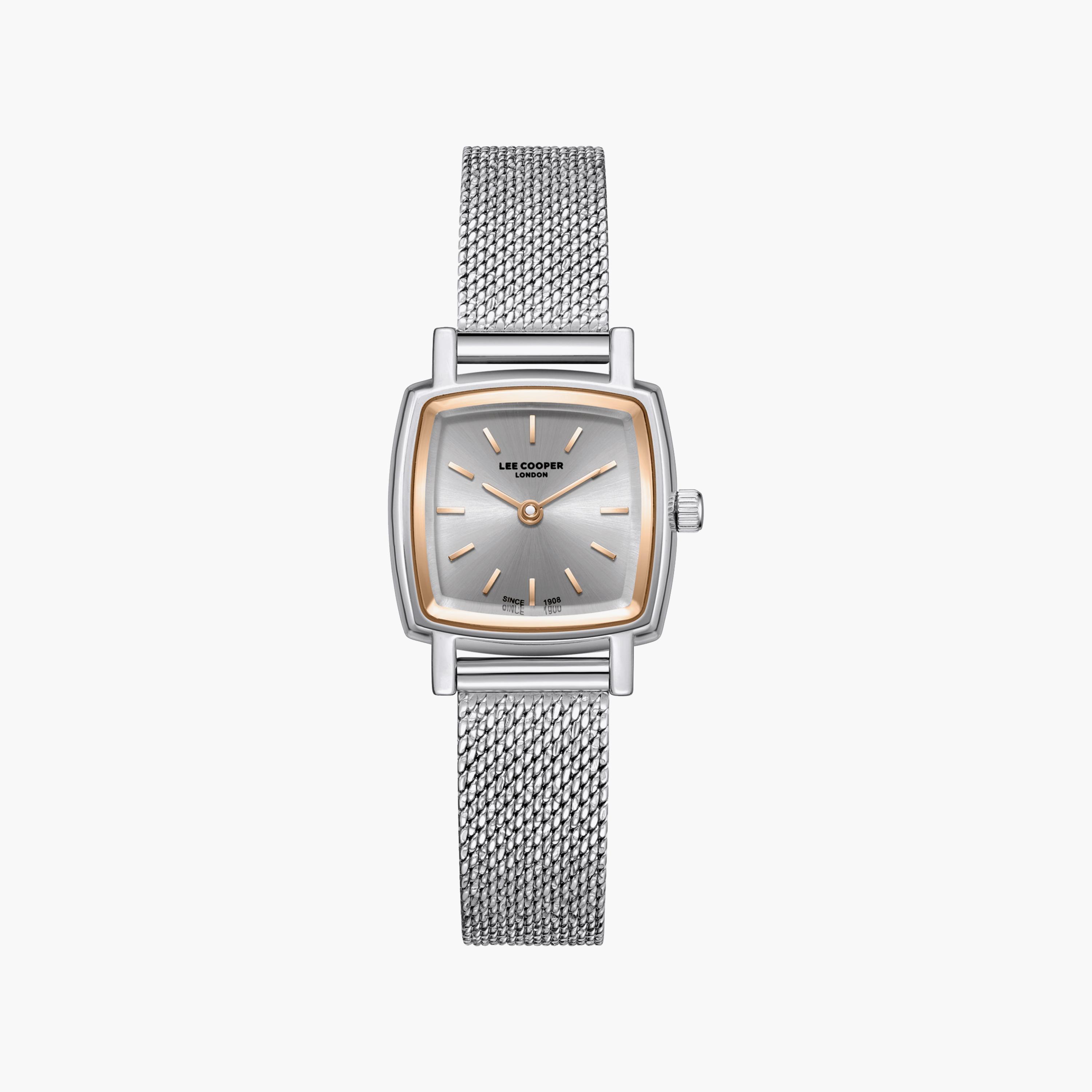 Lee Cooper Women's 23MM Silver Analog Mesh Watch | LC08280.560-women-watchesandjewellery-watches-image-1