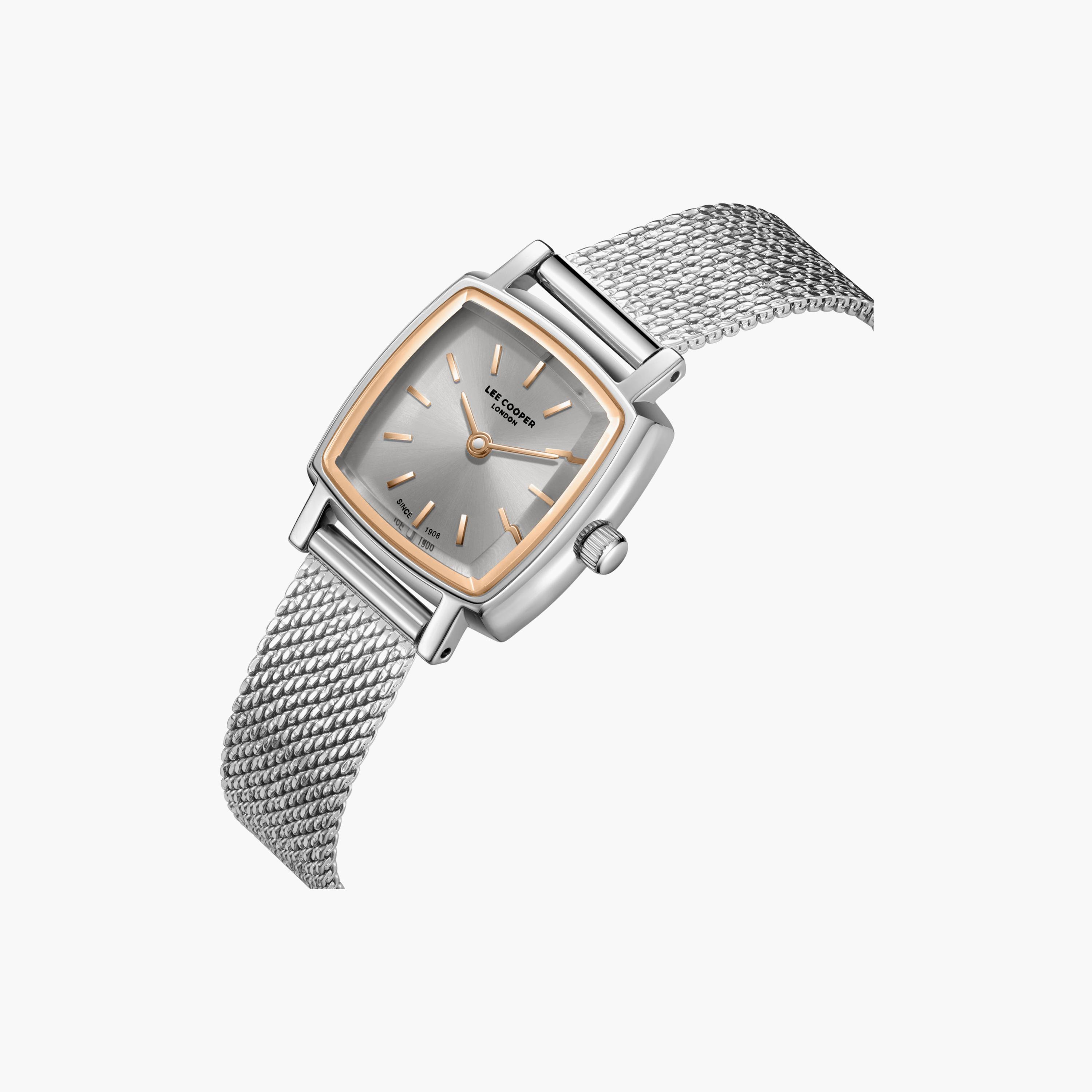 Lee Cooper Women's 23MM Silver Analog Mesh Watch | LC08280.560-women-watchesandjewellery-watches-image-3