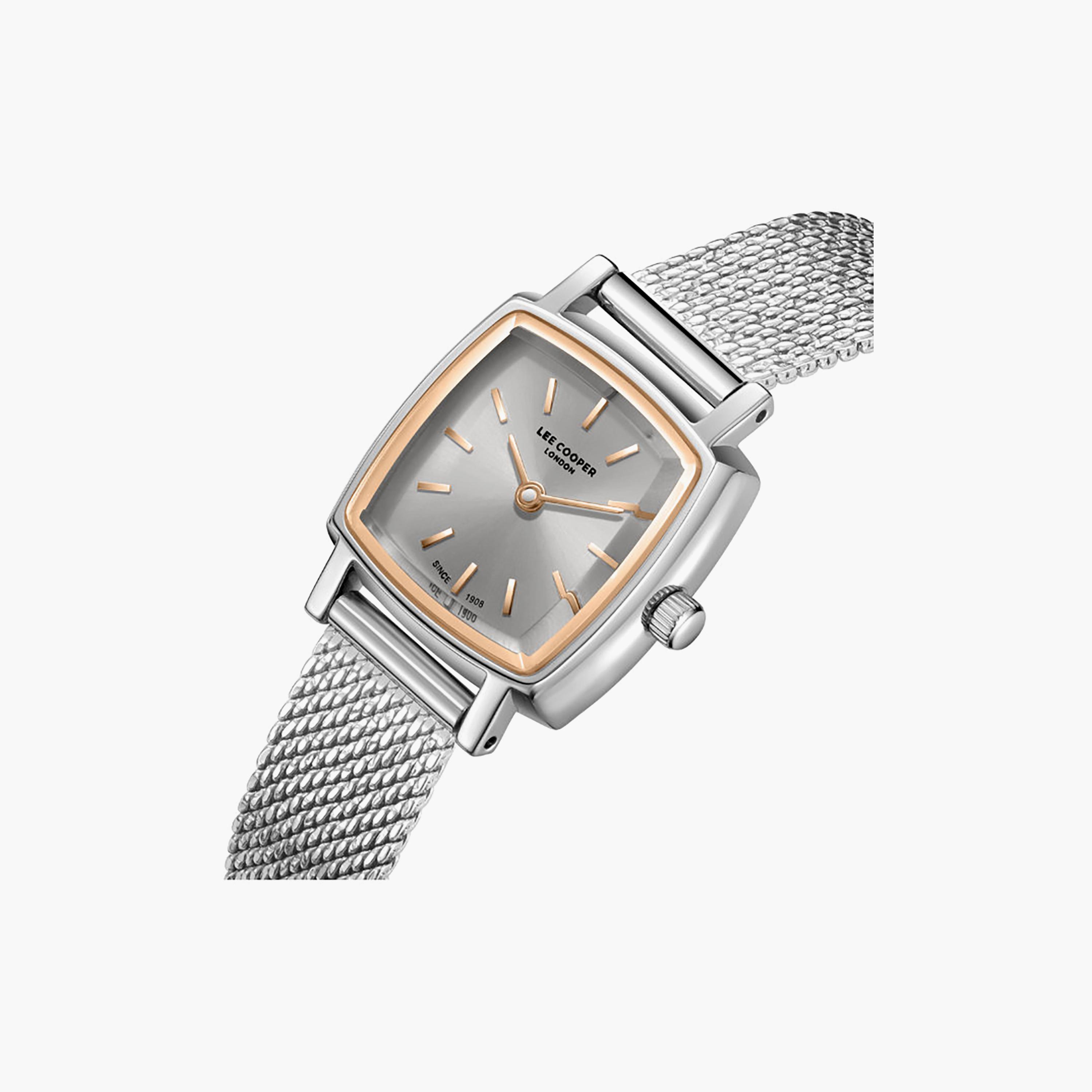 Lee Cooper Women's 23MM Silver Analog Mesh Watch | LC08280.560-women-watchesandjewellery-watches-image-6