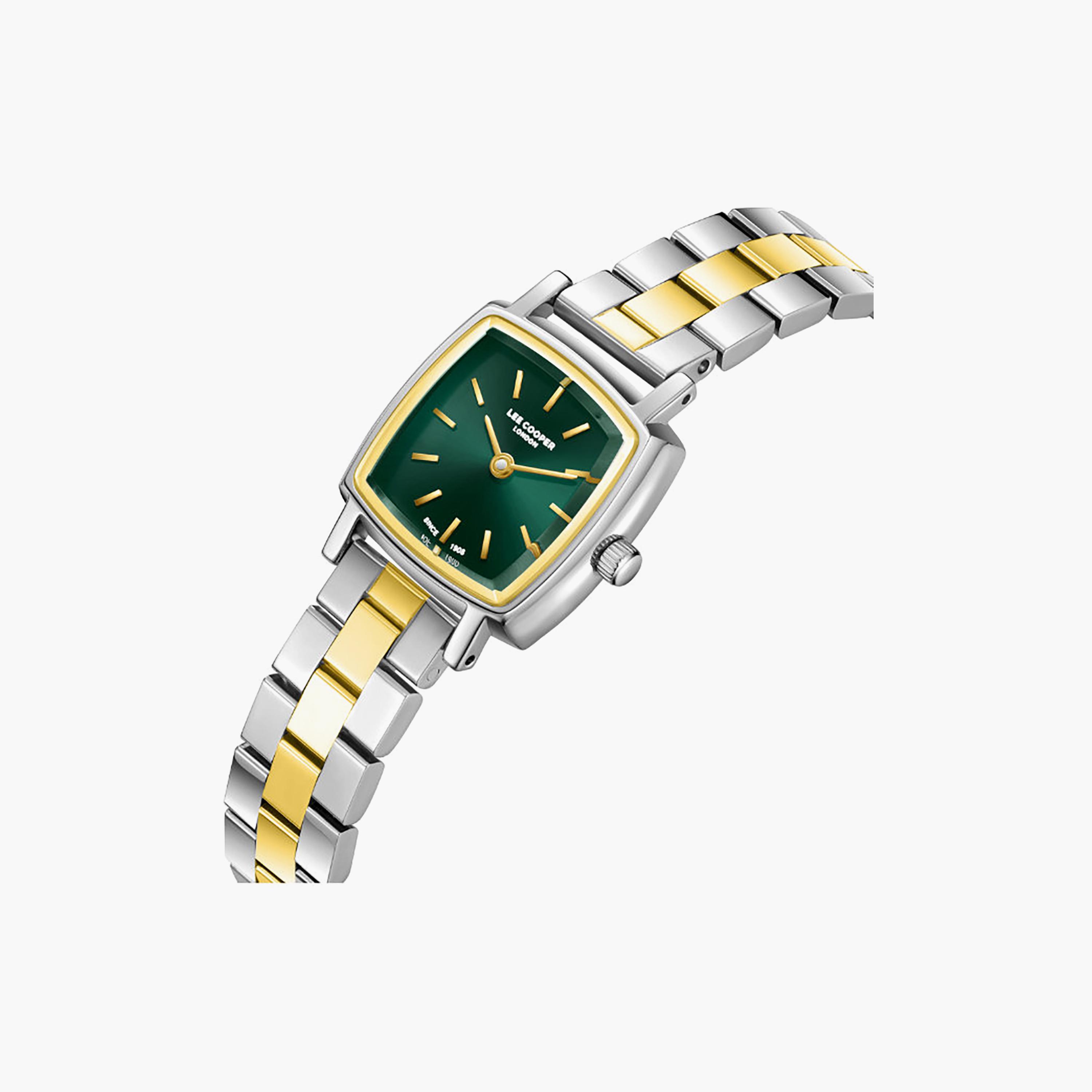 ساعة لي كوبر النسائية مقاس 31 مم، فضية وذهبية، تناظرية، معدنية | LC08283.270-women-watchesandjewellery-watches-image-3