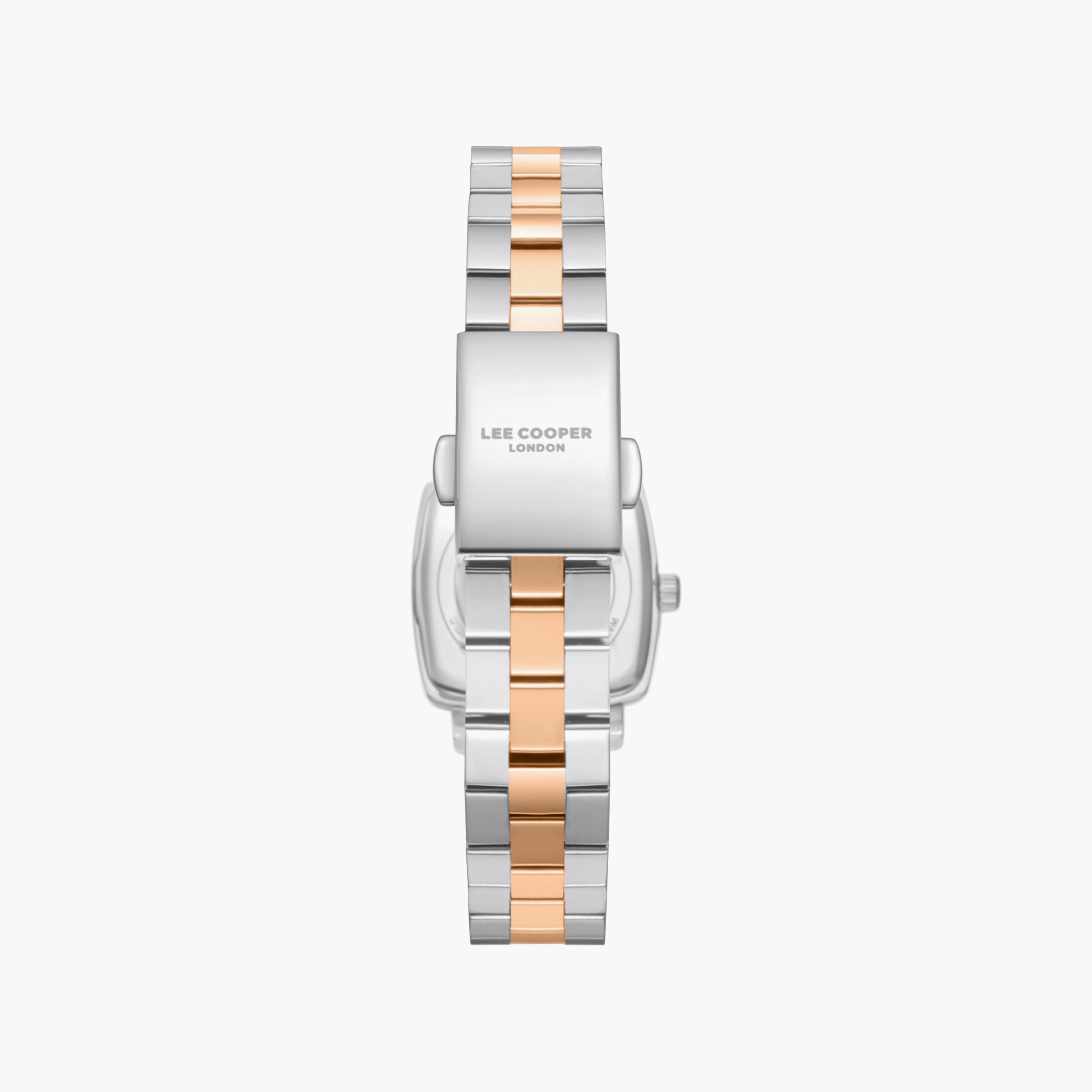 ساعة لي كوبر النسائية المعدنية التناظرية الفضية والذهبية مقاس 43 مم | LC08283.530-women-watchesandjewellery-watches-image-5