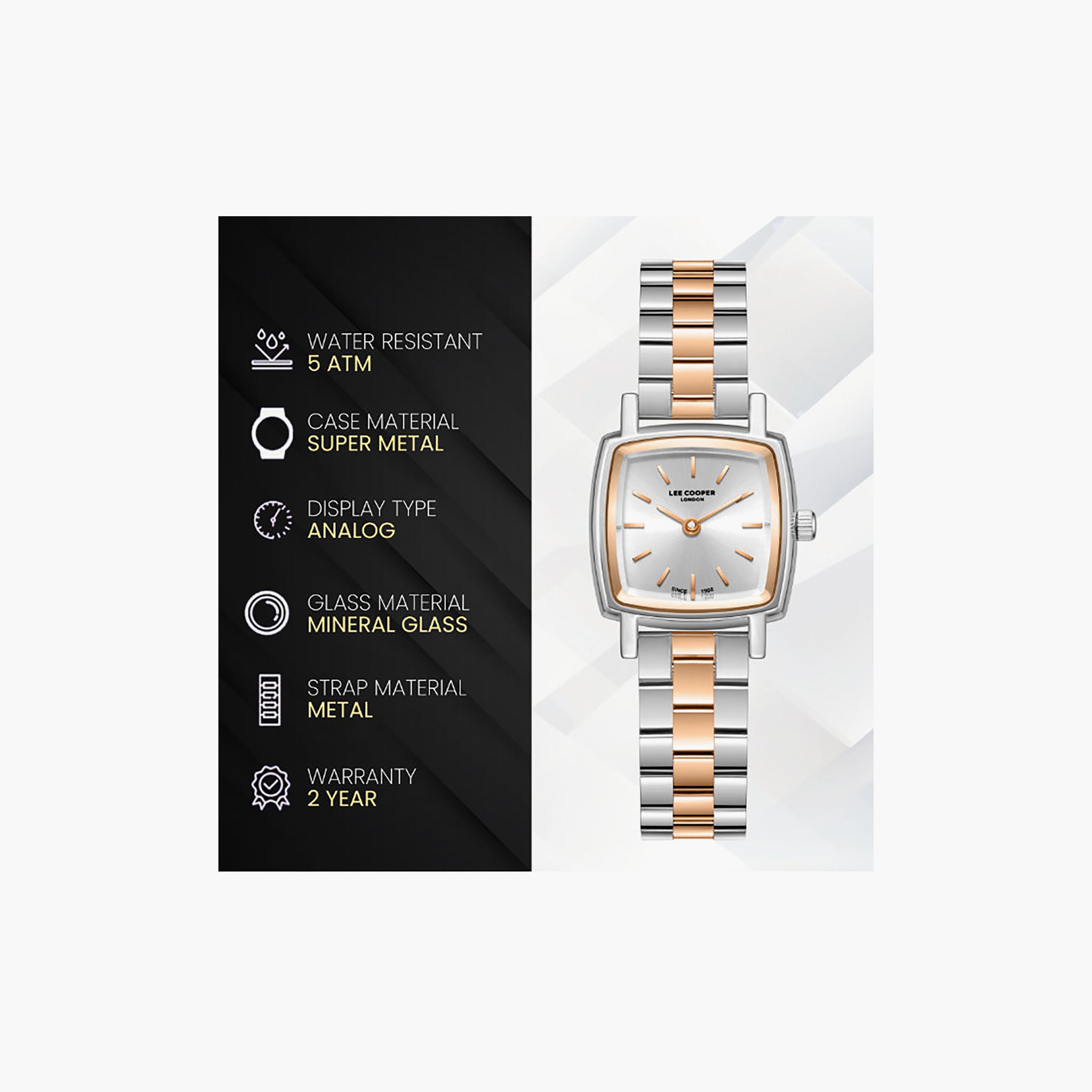 Lee Cooper Women's 43MM Silver & Gold Analog Metal Watch | LC08283.530-women-watchesandjewellery-watches-image-9
