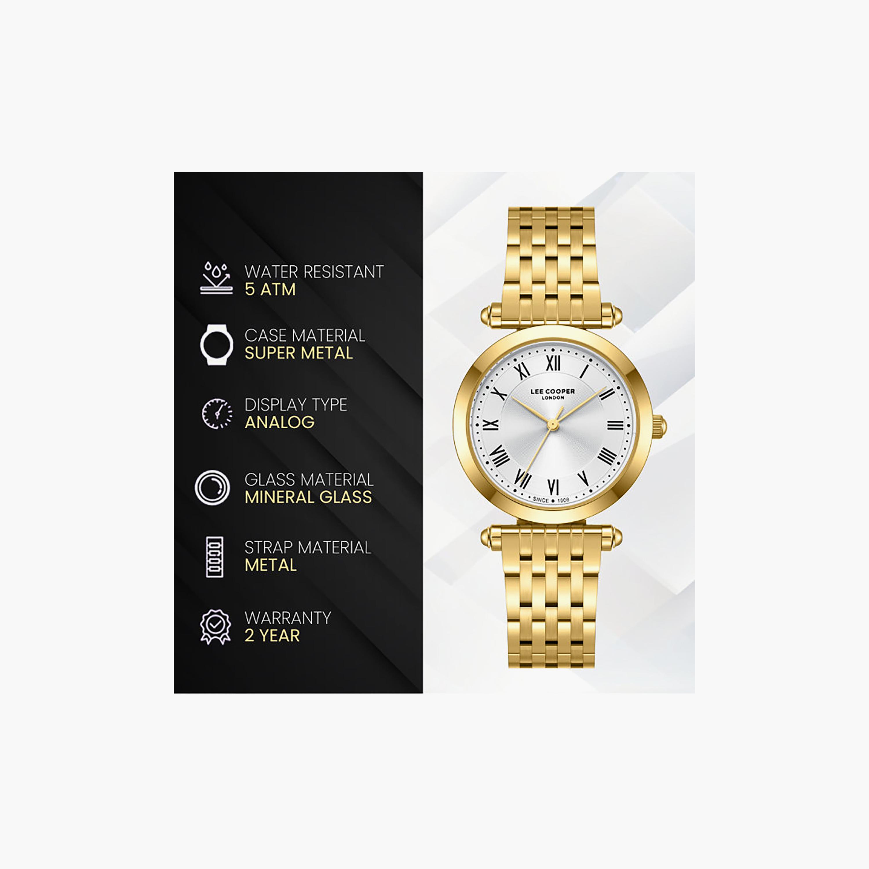 Lee Cooper Women's 44MM Gold Analog Metal Watch | LC08290.130-women-watchesandjewellery-watches-image-9