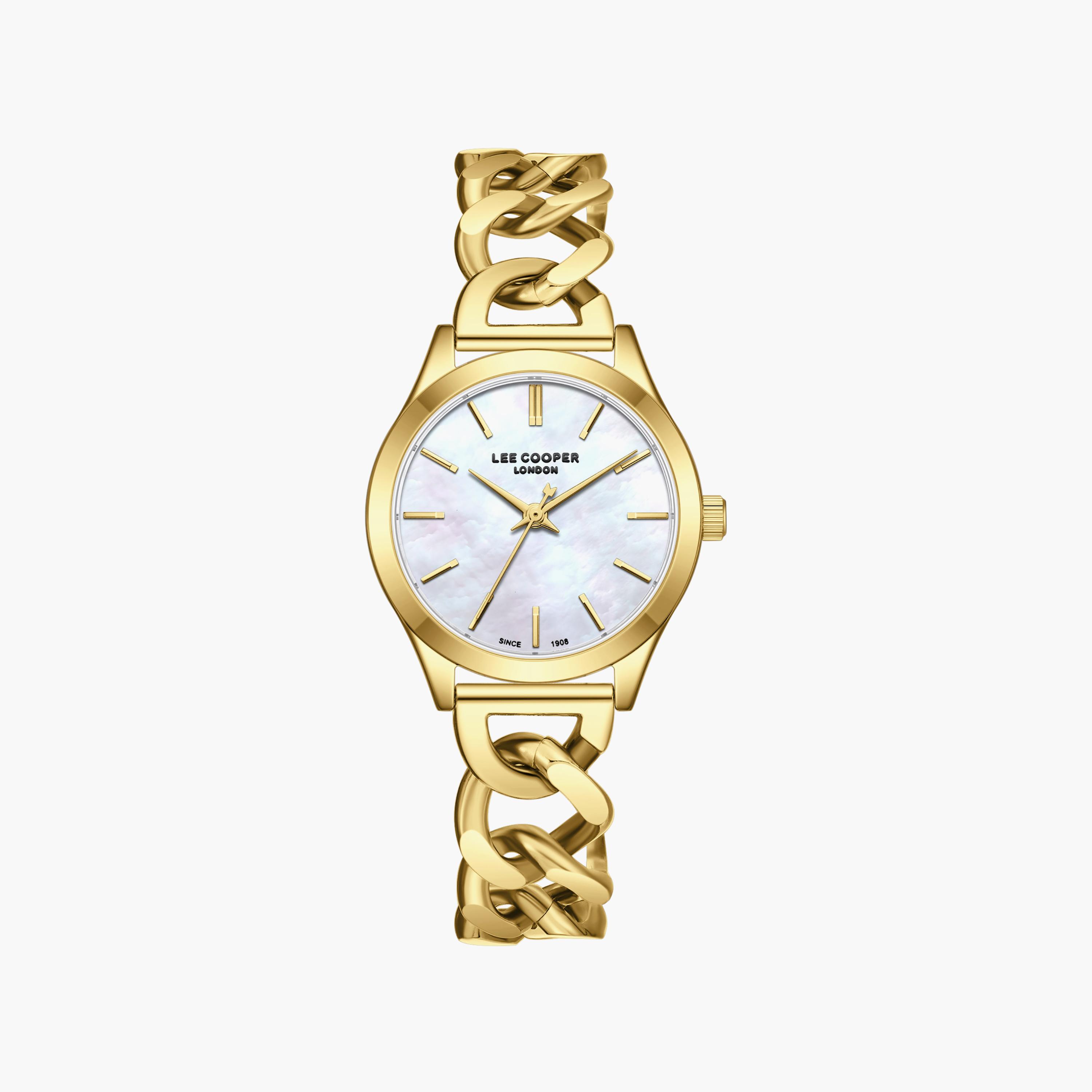 Lee Cooper Women's 43.5MM Gold Analog Metal Watch | LC08291.120-women-watchesandjewellery-watches-image-1