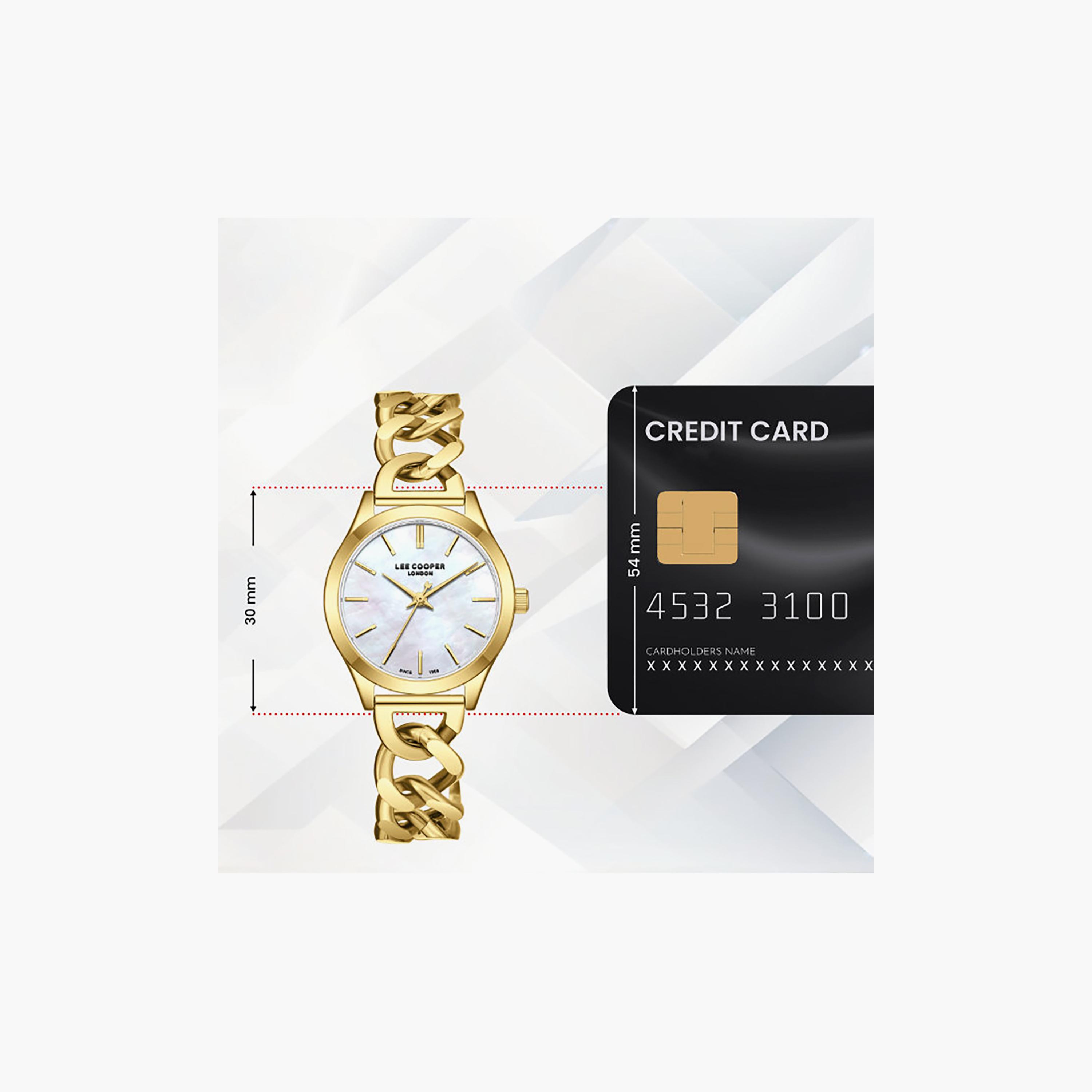 Lee Cooper Women's 43.5MM Gold Analog Metal Watch | LC08291.120-women-watchesandjewellery-watches-image-9