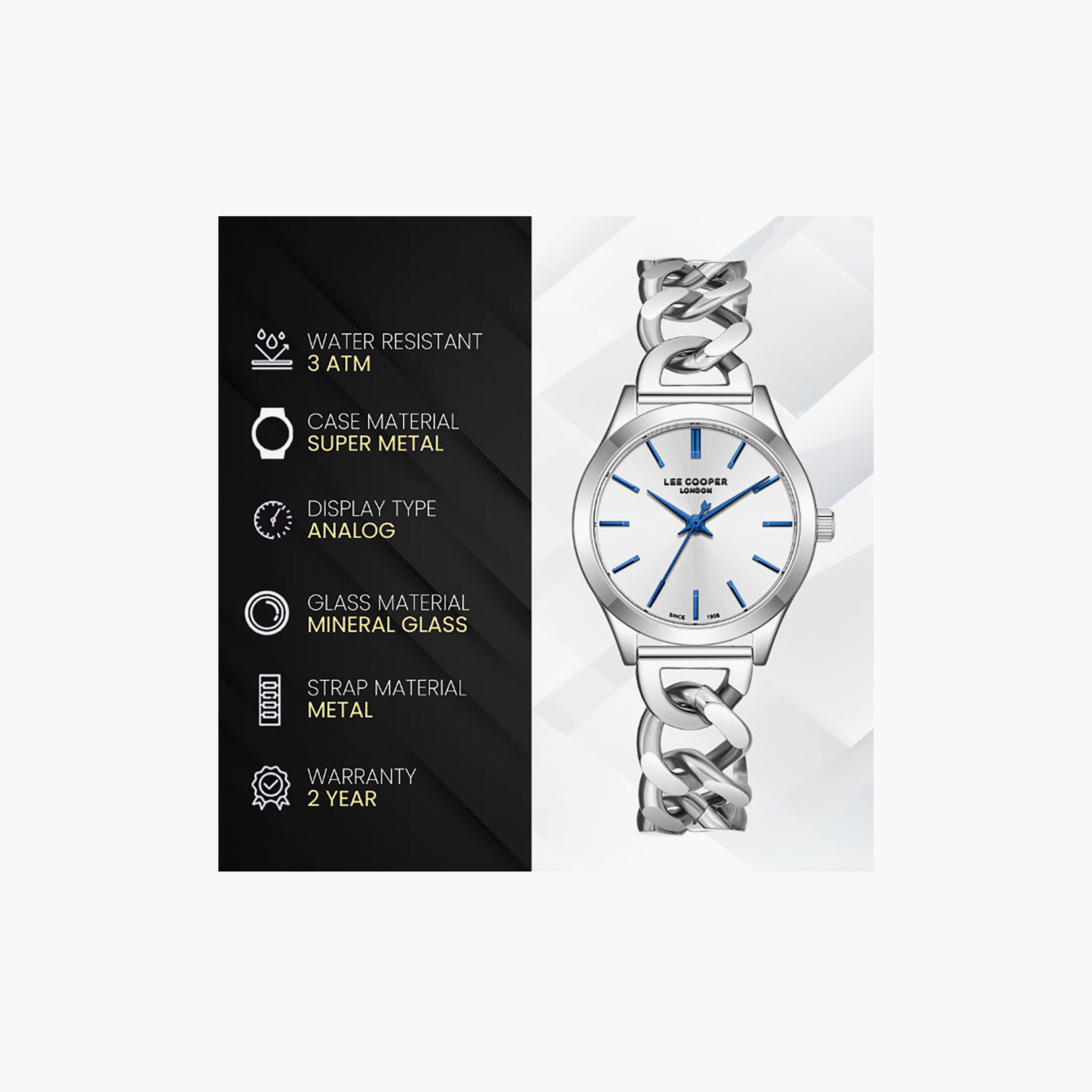 Lee Cooper Women's 43.5MM Silver Analog Metal Watch | LC08291.330-women-watchesandjewellery-watches-image-9