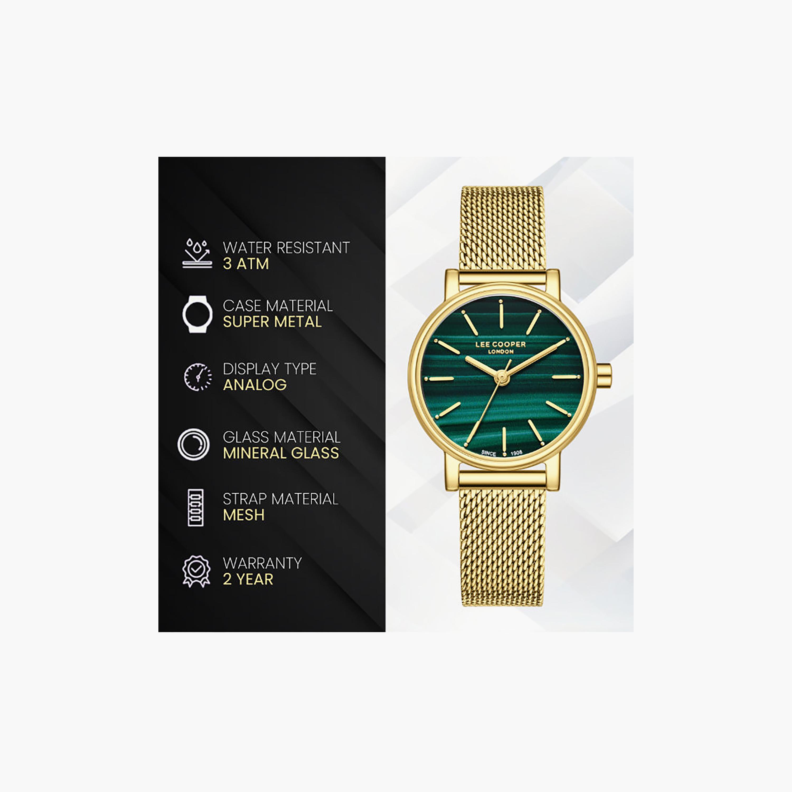 Lee Cooper Women's 42.5MM Gold Analog Mesh Watch | LC08292.170-women-watchesandjewellery-watches-image-9