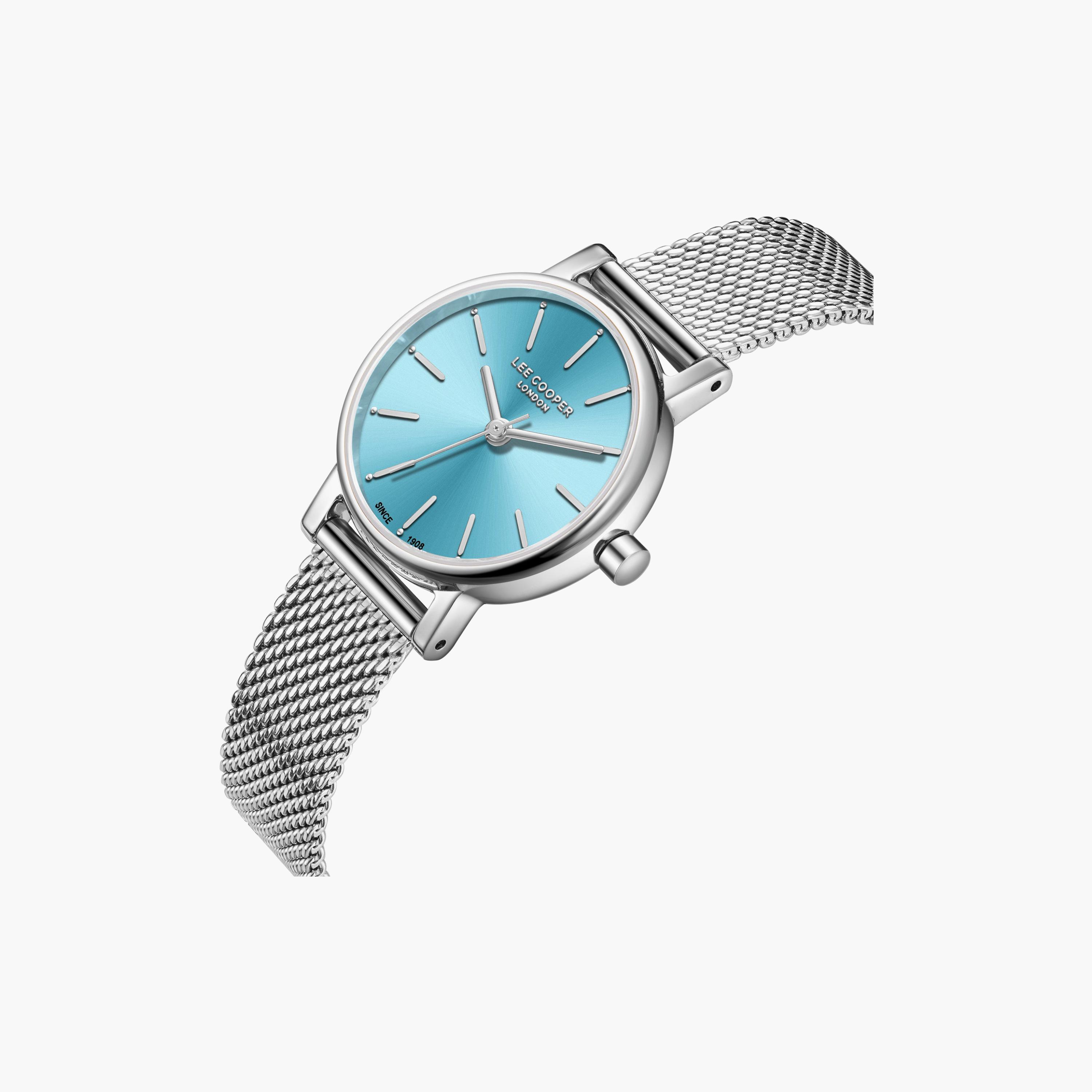 Lee Cooper Women's 42.5MM Silver Analog Mesh Watch | LC08292.300-women-watchesandjewellery-watches-image-3