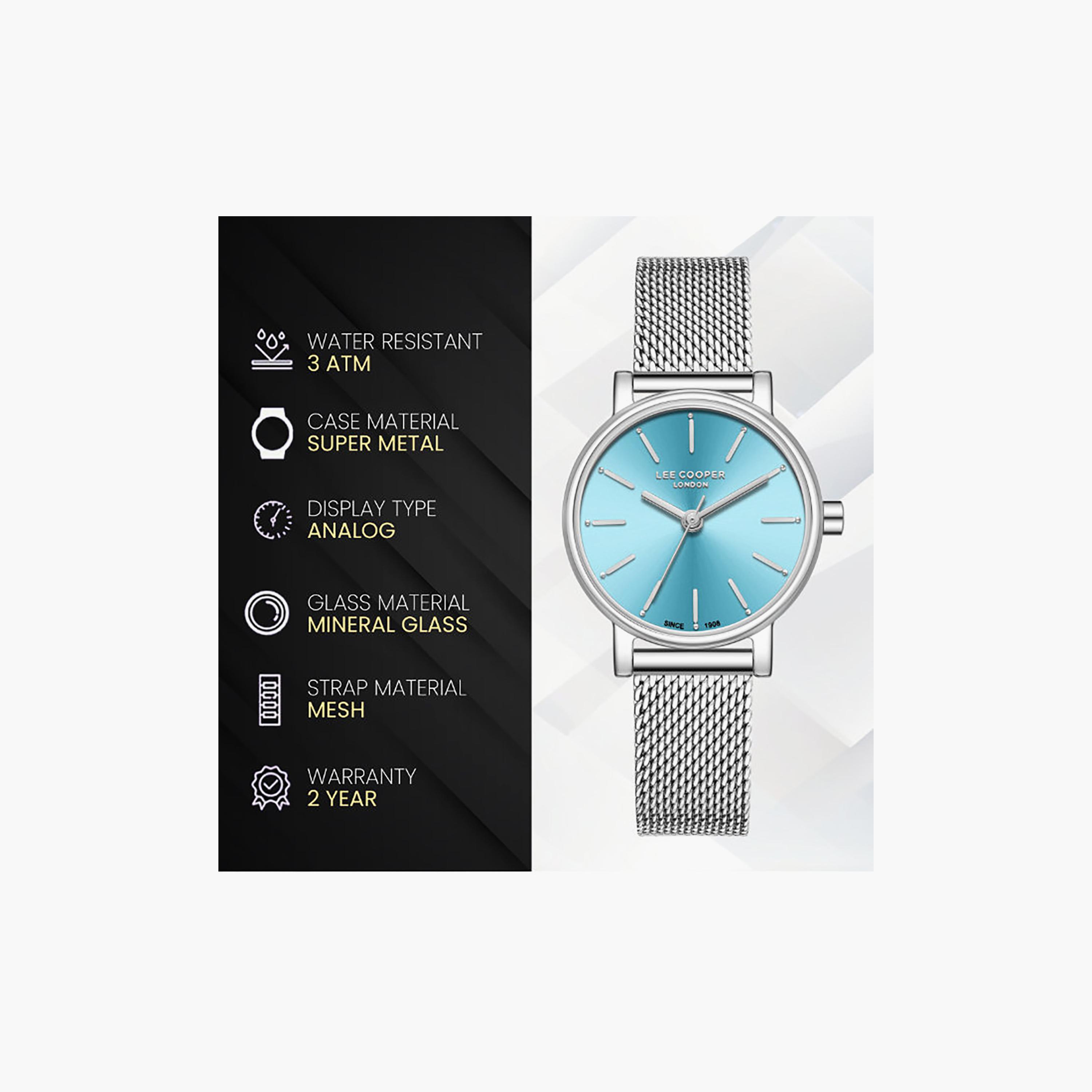Lee Cooper Women's 42.5MM Silver Analog Mesh Watch | LC08292.300-women-watchesandjewellery-watches-image-9