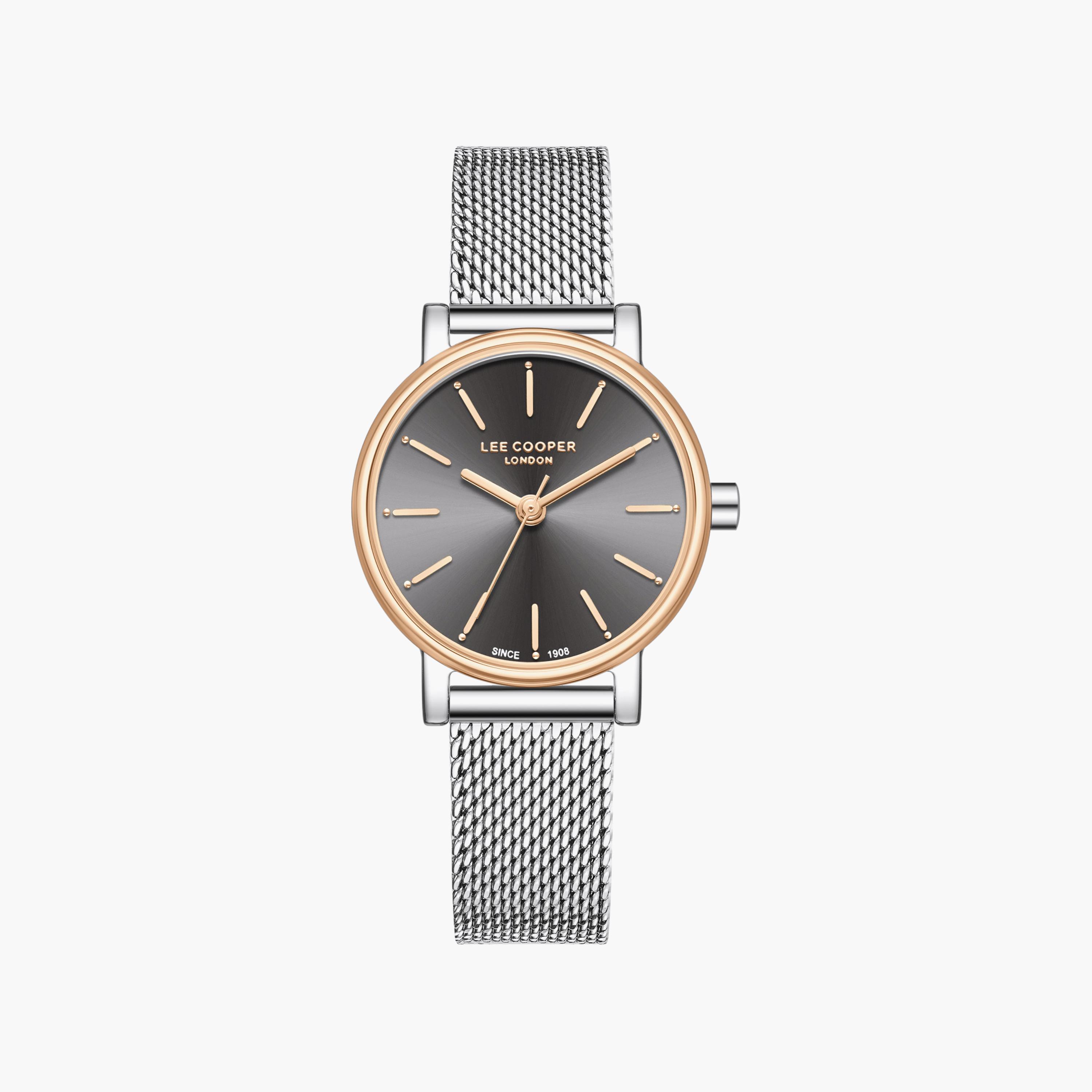 Lee Cooper Women's 42.5MM Silver Analog Mesh Watch | LC08292.560-women-watchesandjewellery-watches-image-1