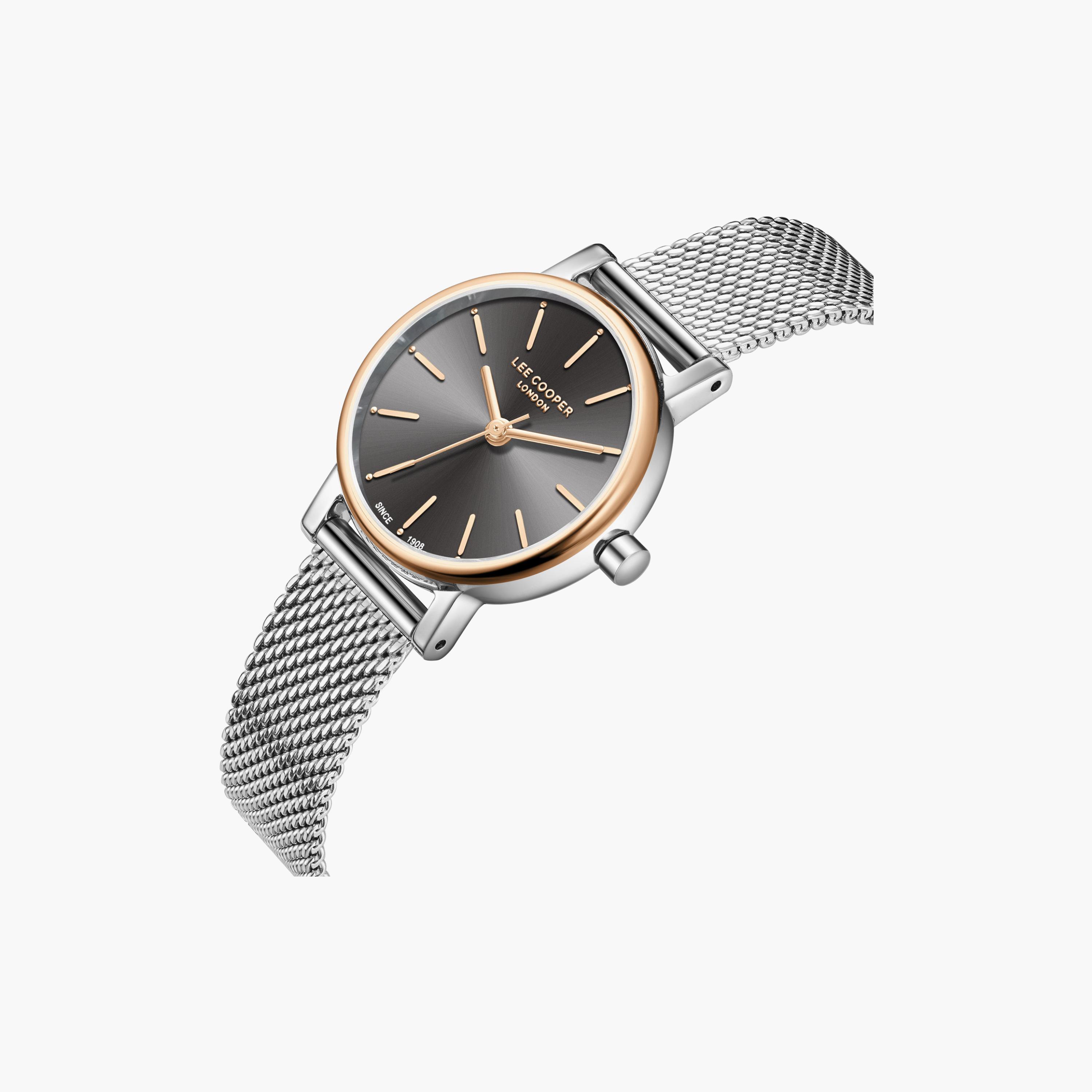 Lee Cooper Women's 42.5MM Silver Analog Mesh Watch | LC08292.560-women-watchesandjewellery-watches-image-3