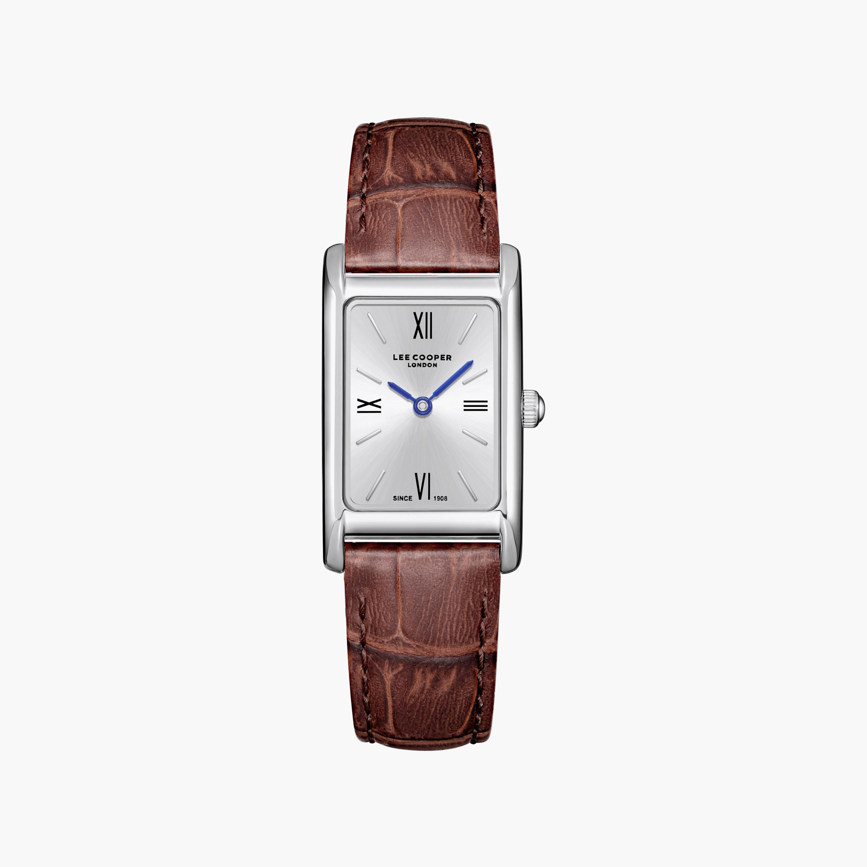 ساعة أنالوج جلد باللون البني 39 مم للنساء من لي كوبر | LC08301.332-women-watchesandjewellery-watches-image-1