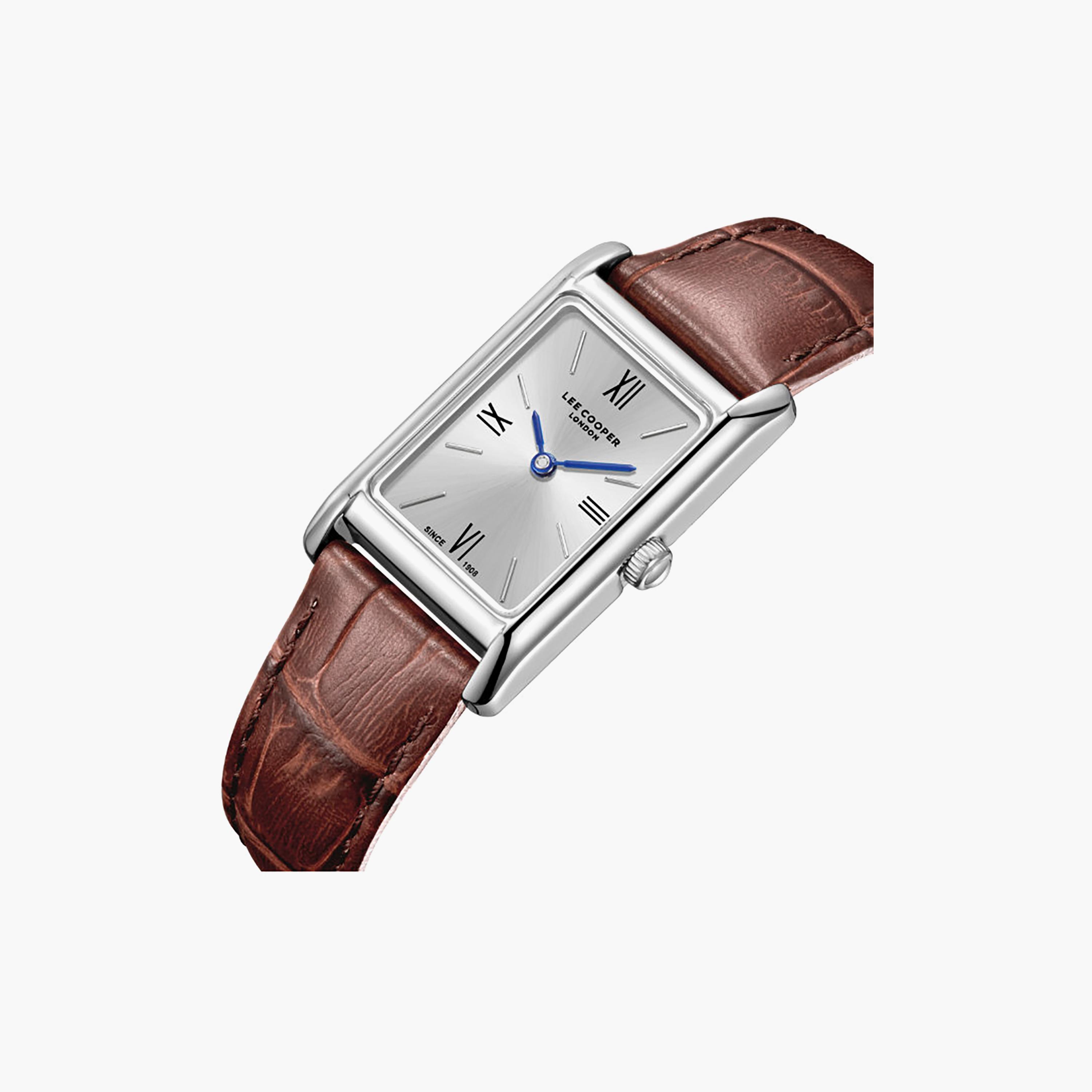 ساعة أنالوج جلد باللون البني 39 مم للنساء من لي كوبر | LC08301.332-women-watchesandjewellery-watches-image-6