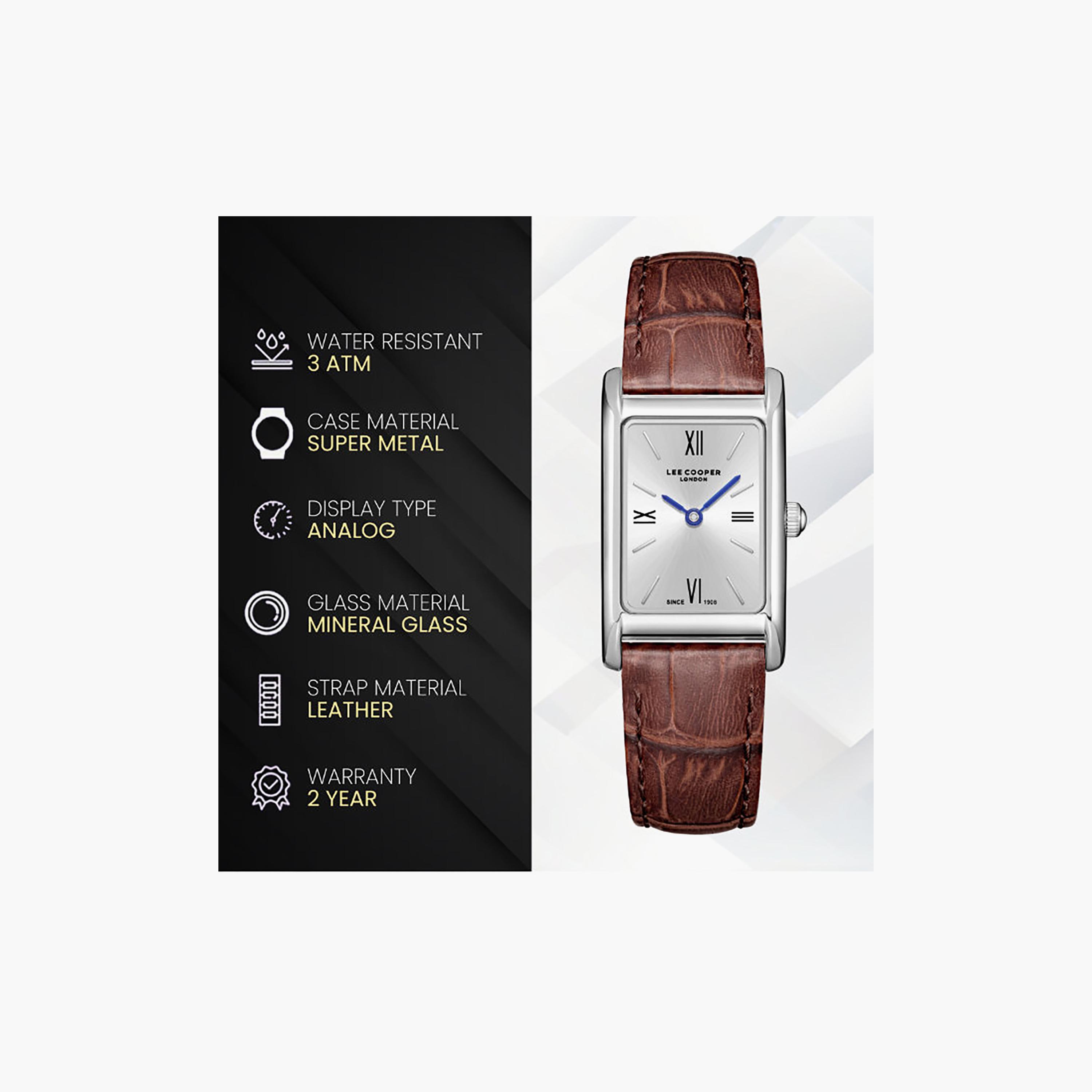 ساعة أنالوج جلد باللون البني 39 مم للنساء من لي كوبر | LC08301.332-women-watchesandjewellery-watches-image-9