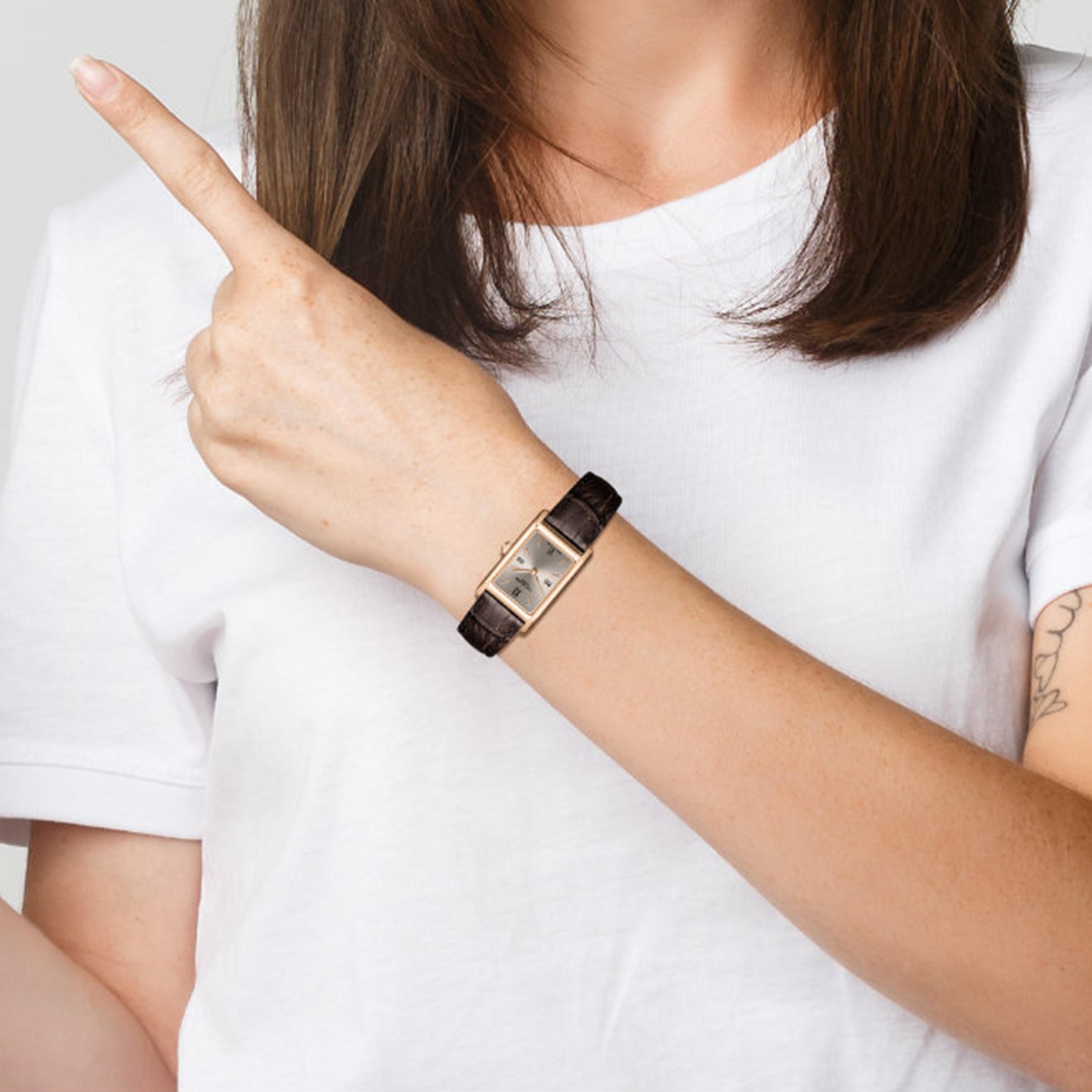 ساعة أنالوج جلد باللون البني 39 مم للنساء من لي كوبر | LC08301.462-women-watchesandjewellery-watches-image-2