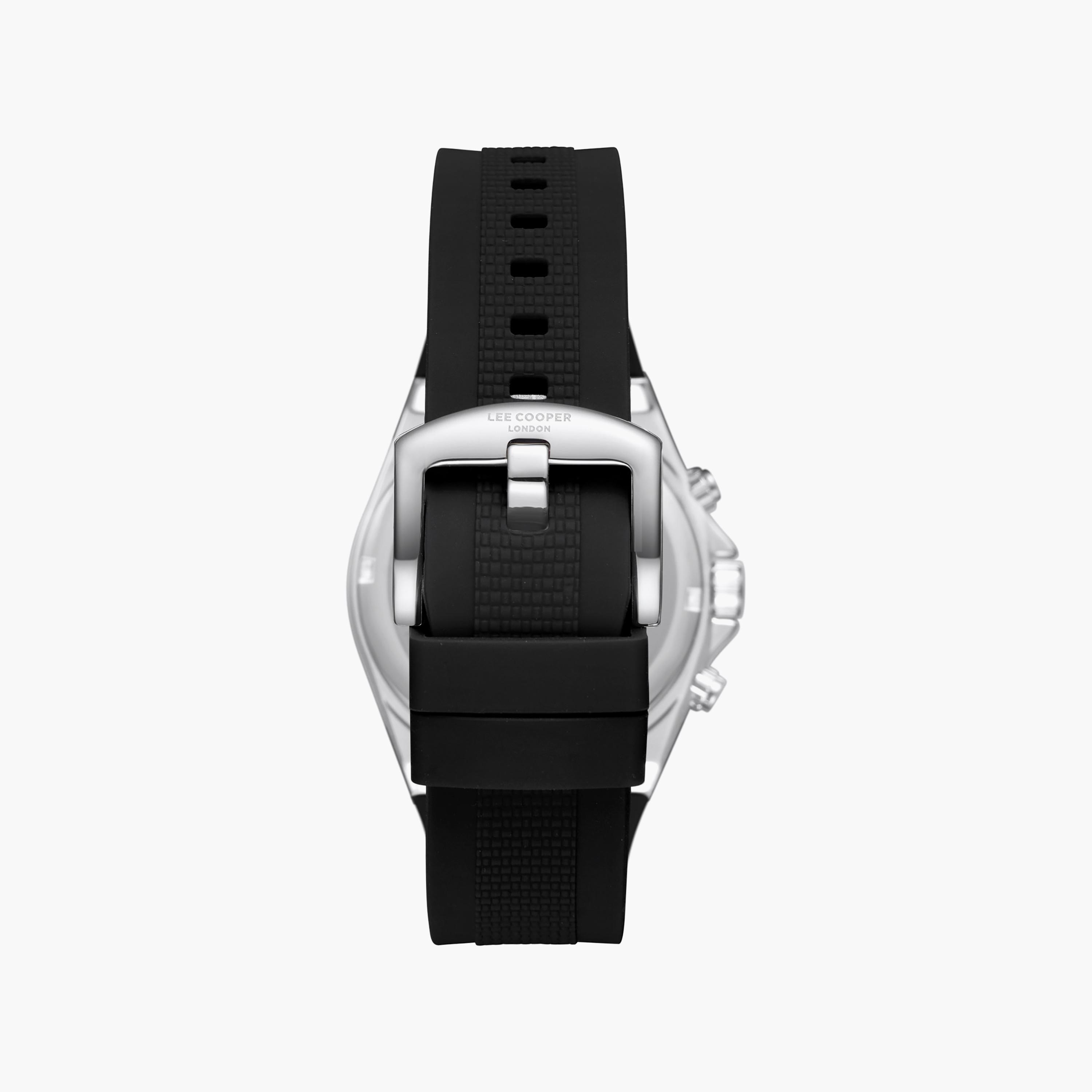 Lee Cooper Men's 43MM Black Chronograph Silicone Watch | LC08304.351-men-watchesandjewellery-watches-image-5
