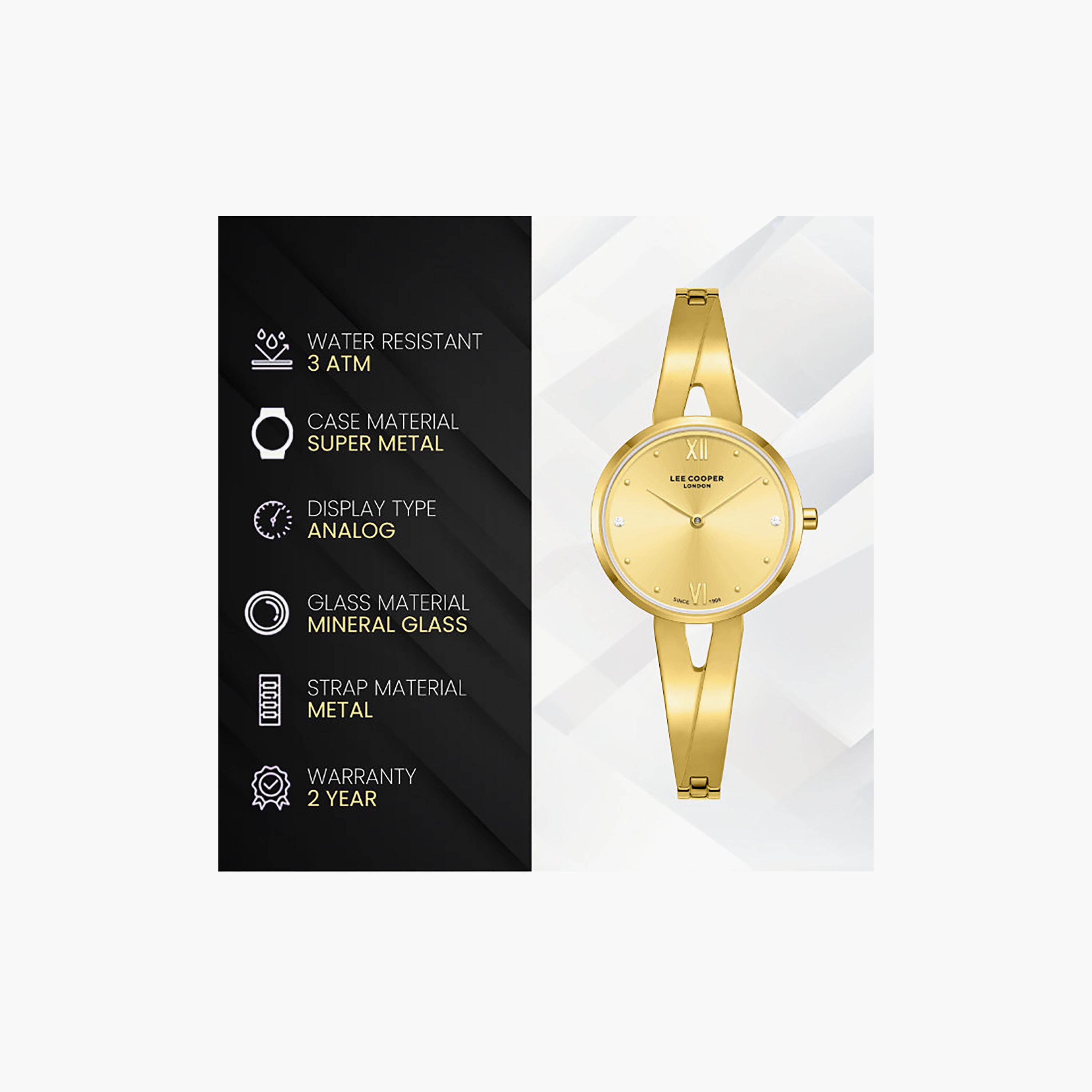Lee Cooper Women's 43MM Gold Analog Metal Watch | LC08308.110-women-watchesandjewellery-watches-image-9