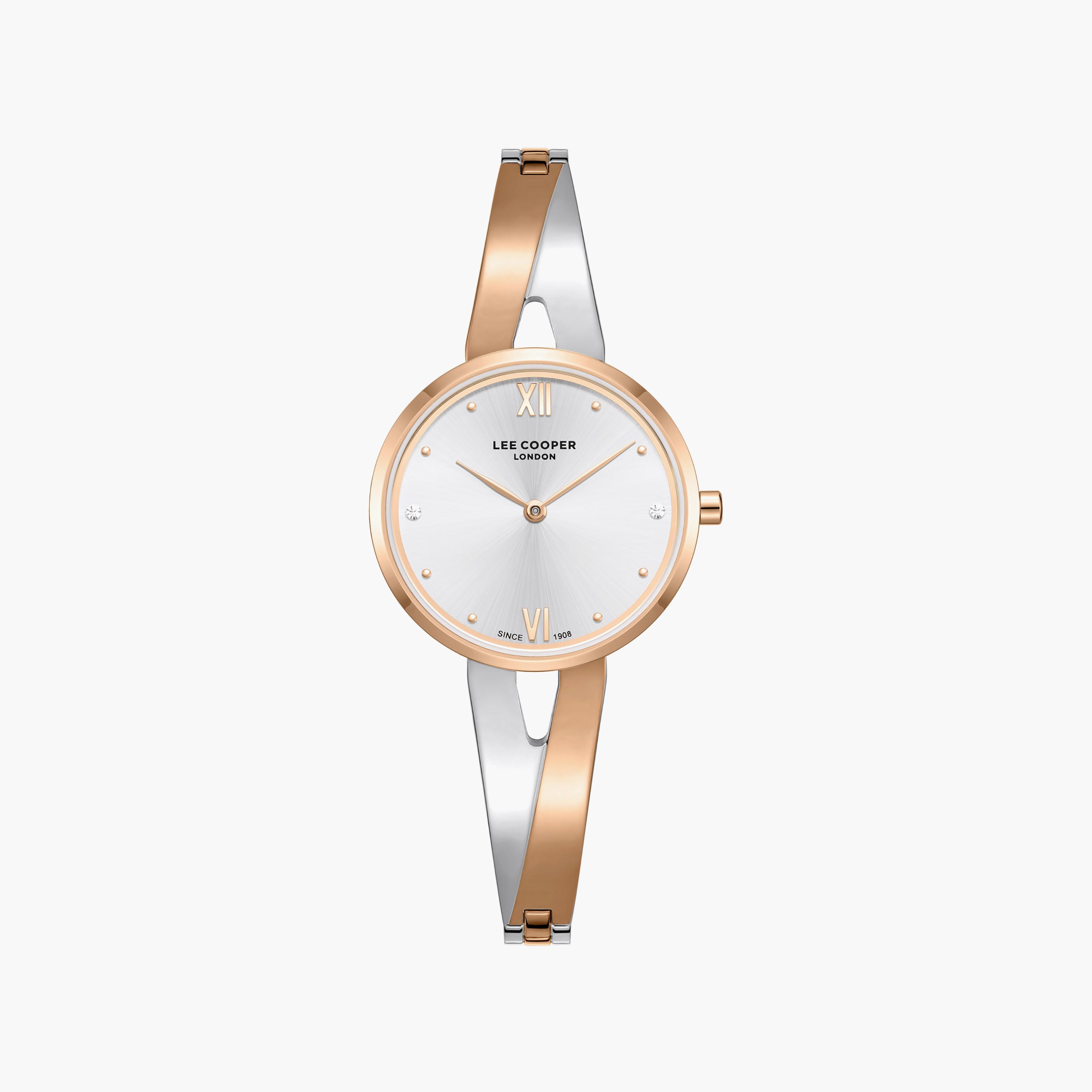 Lee Cooper Women's 42MM Silver & Gold Analog Metal Watch | LC08308.530-women-watchesandjewellery-watches-image-1