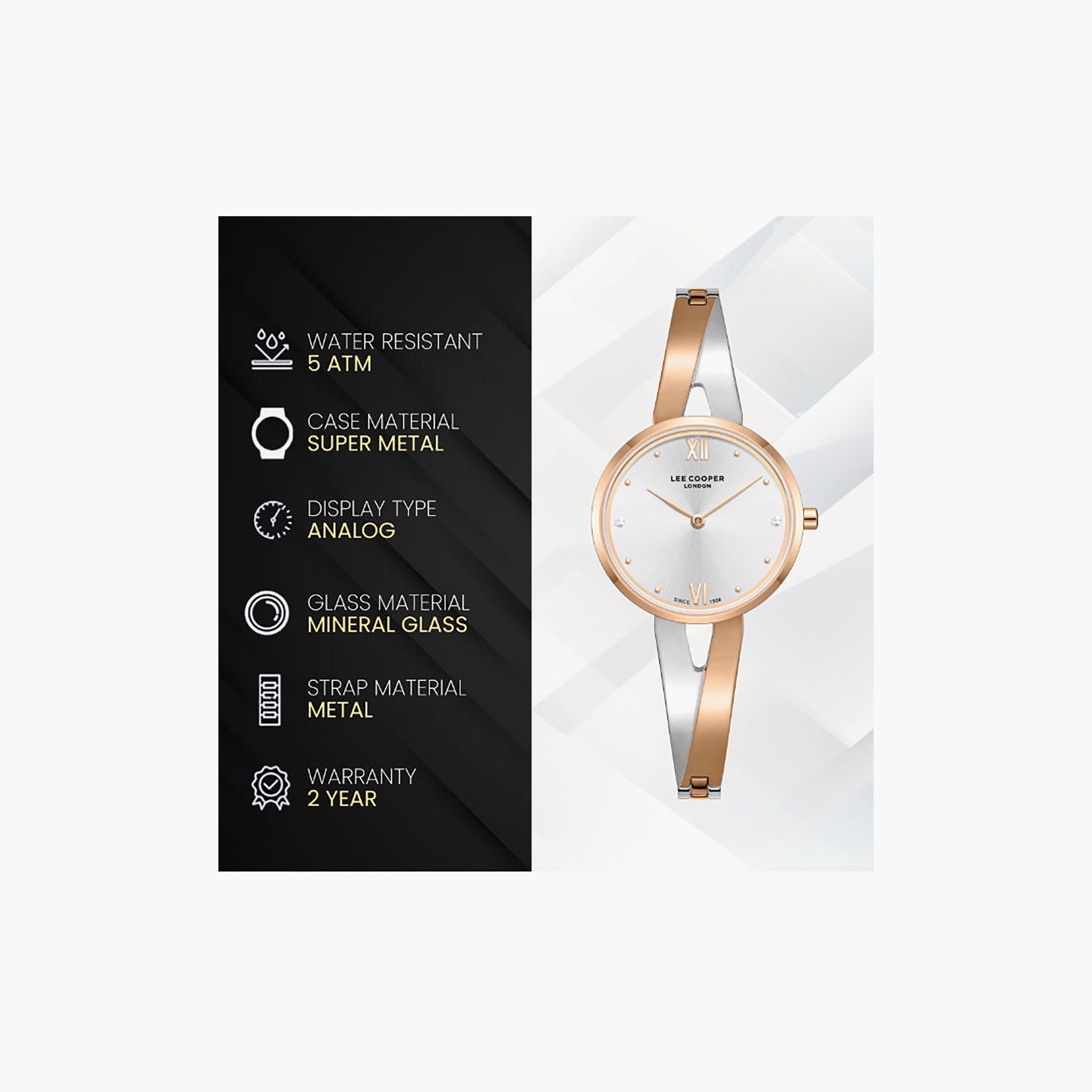 Lee Cooper Women's 42MM Silver & Gold Analog Metal Watch | LC08308.530-women-watchesandjewellery-watches-image-9