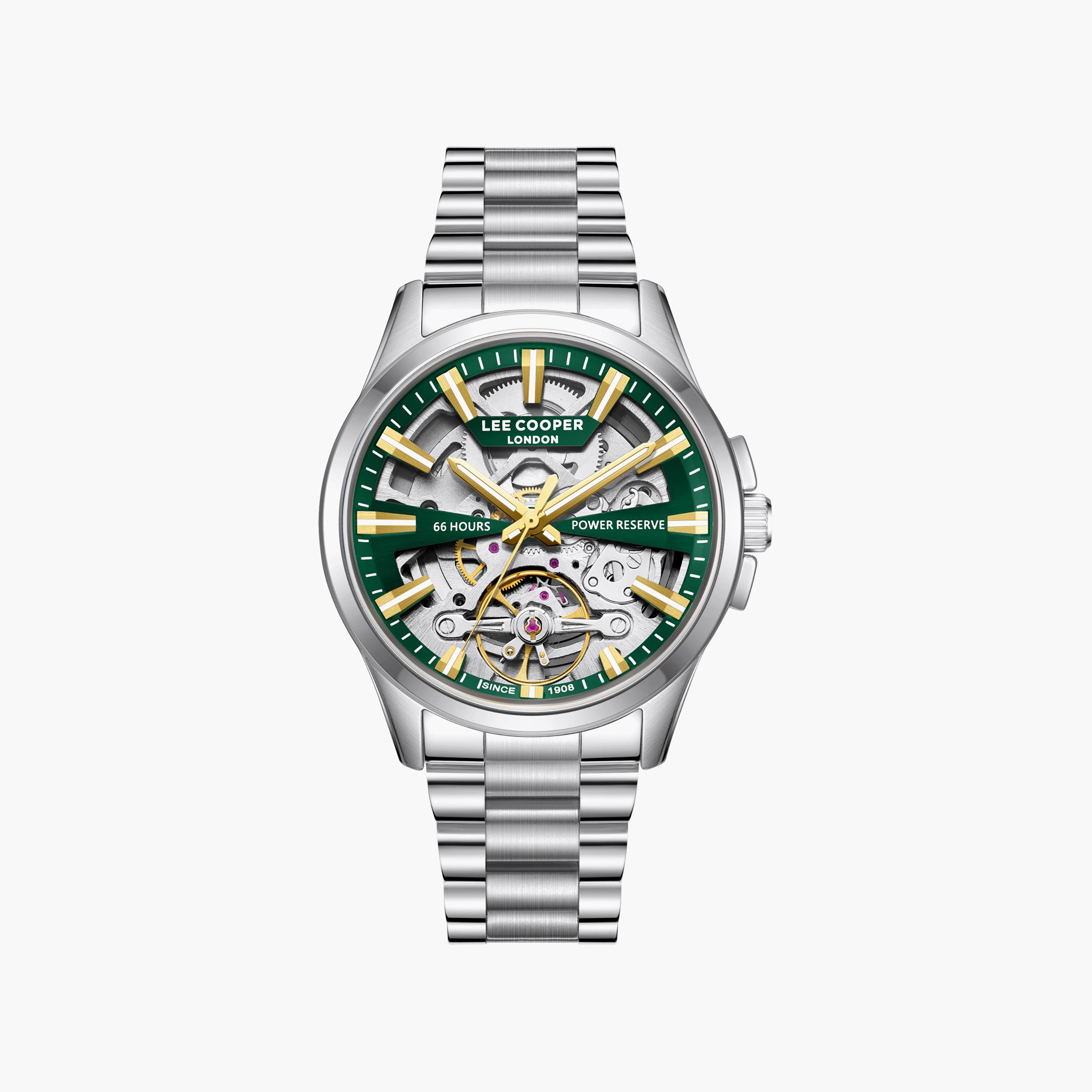 Lee Cooper Men's 42MM Silver Automatic Metal Watch | LC08311.370-men-watchesandjewellery-watches-image-1