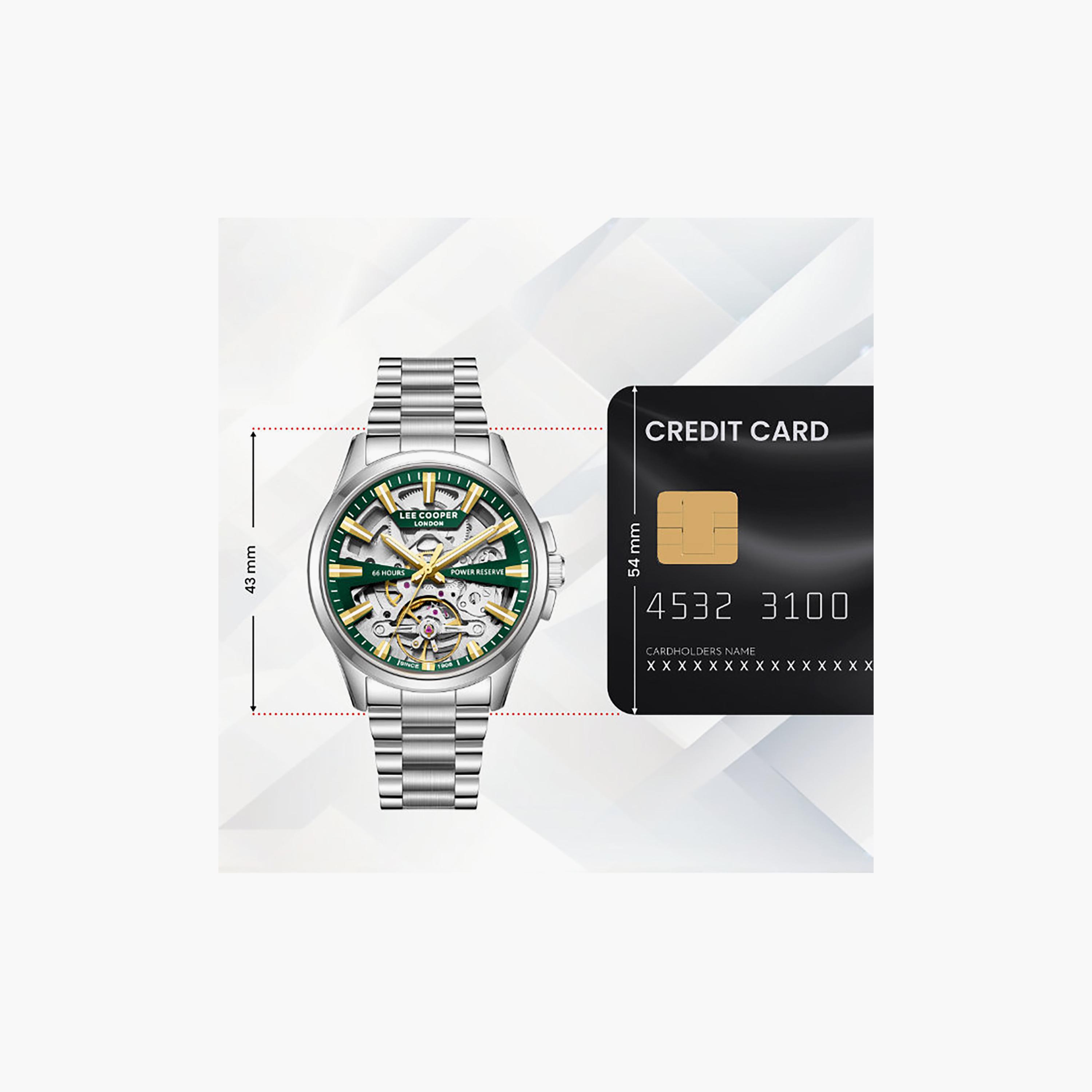 Lee Cooper Men's 42MM Silver Automatic Metal Watch | LC08311.370-men-watchesandjewellery-watches-image-10