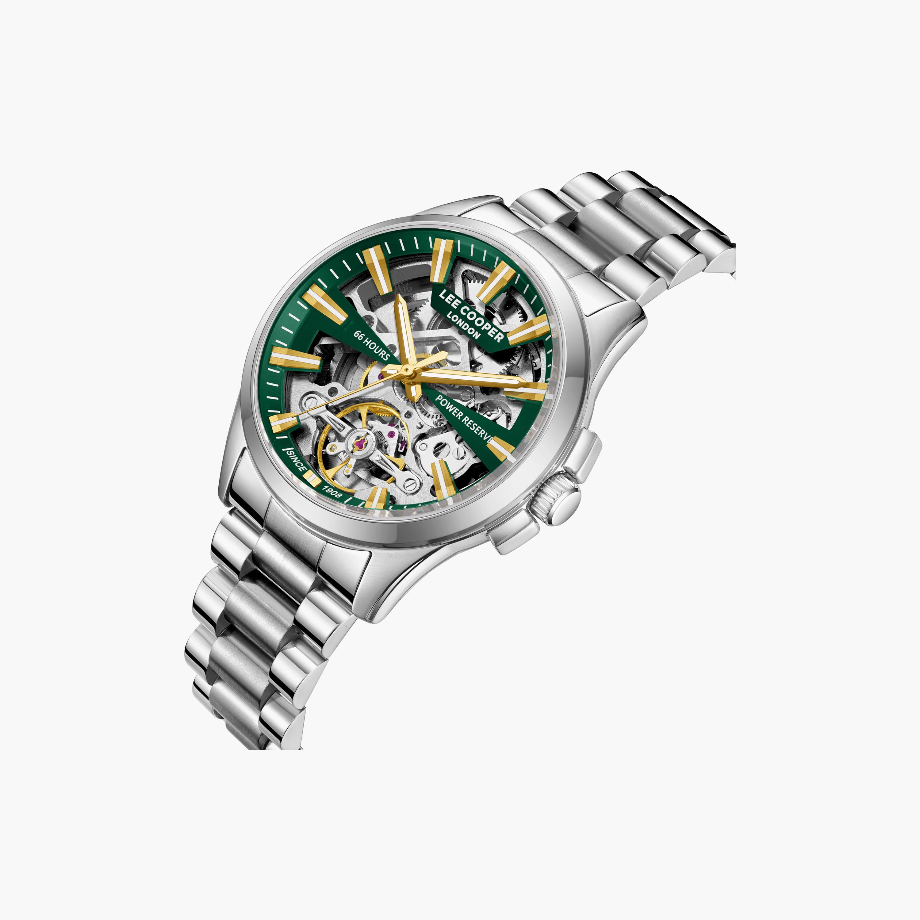 Lee Cooper Men's 42MM Silver Automatic Metal Watch | LC08311.370-men-watchesandjewellery-watches-image-3